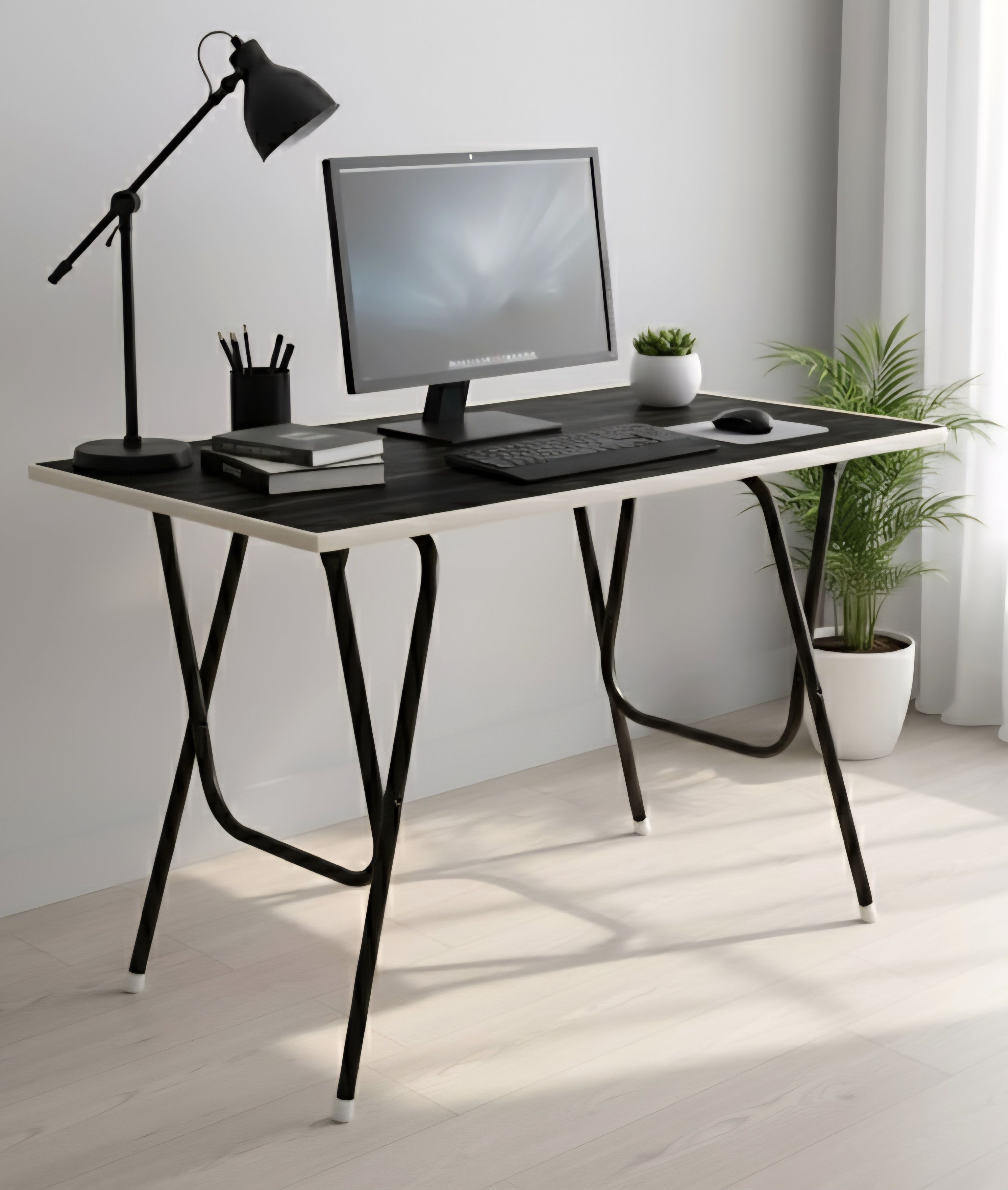 Workstation Foldable Engineered Wood Computer Desk-image-22