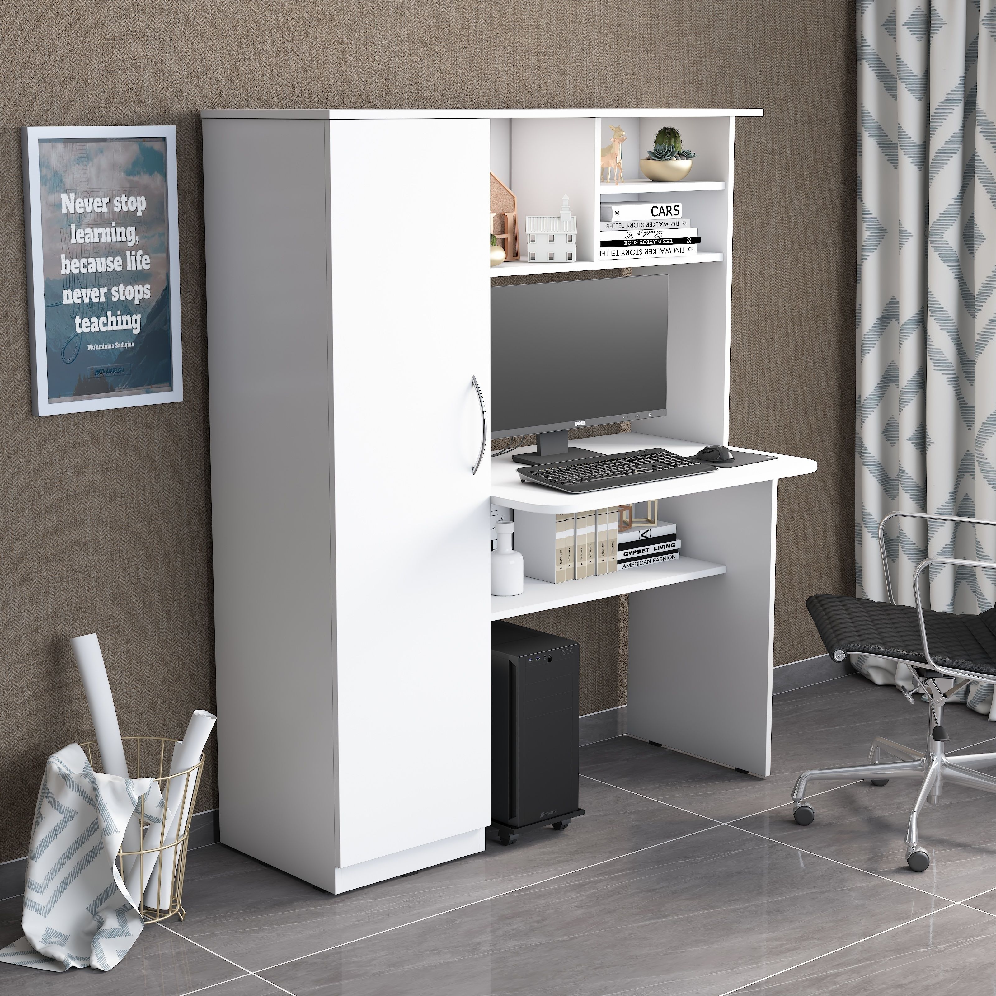 Noble Engineered Wood Computer Desk-image-48