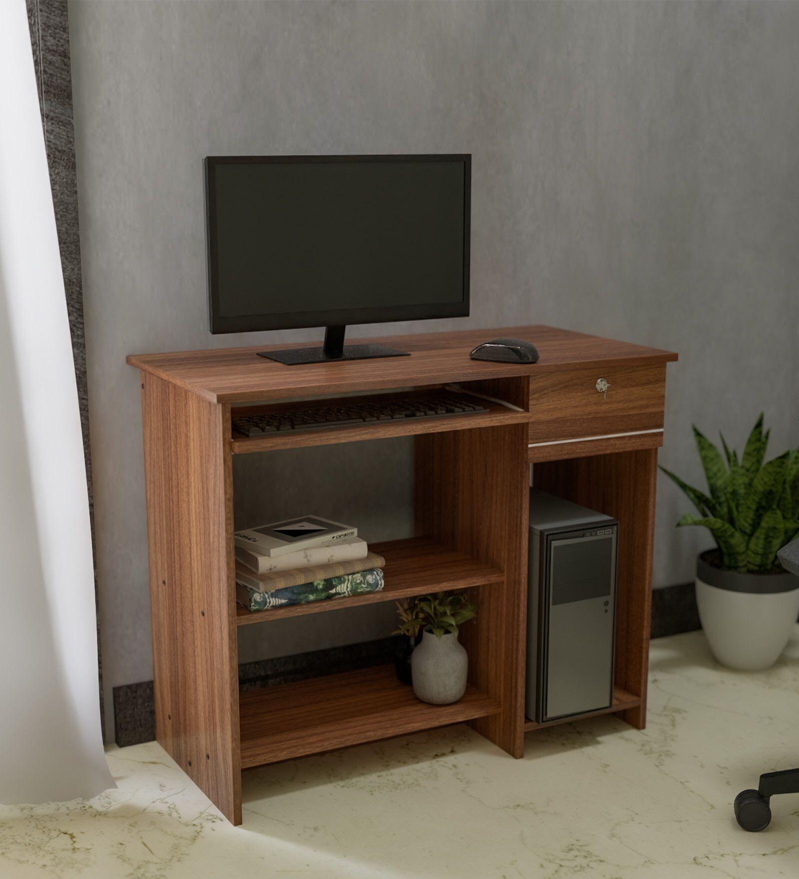 neudot BINGO Engineered Wood Computer Desk-picture-28