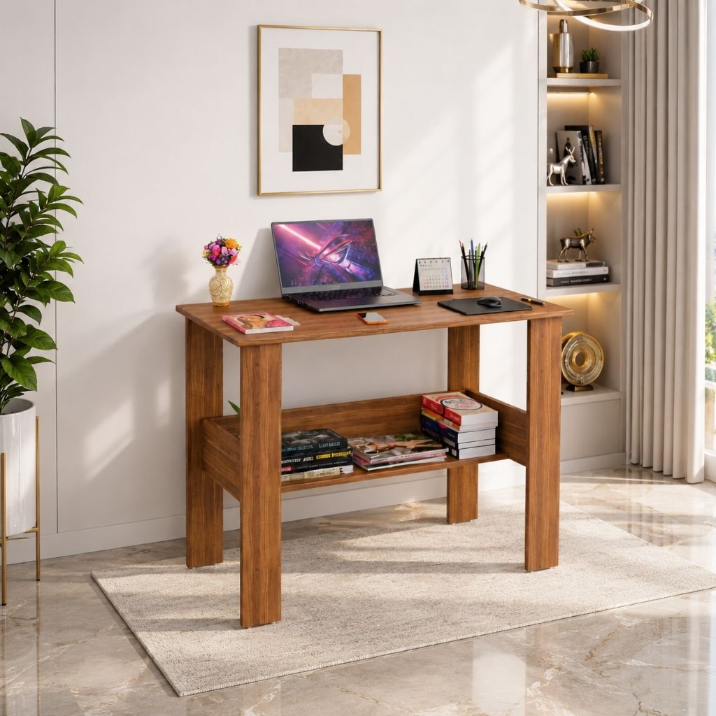 flipkart perfect homes Modern Study Table | Workstation Desk | Office Computer Table with Storage Engineered Wood Study Table-picture-11