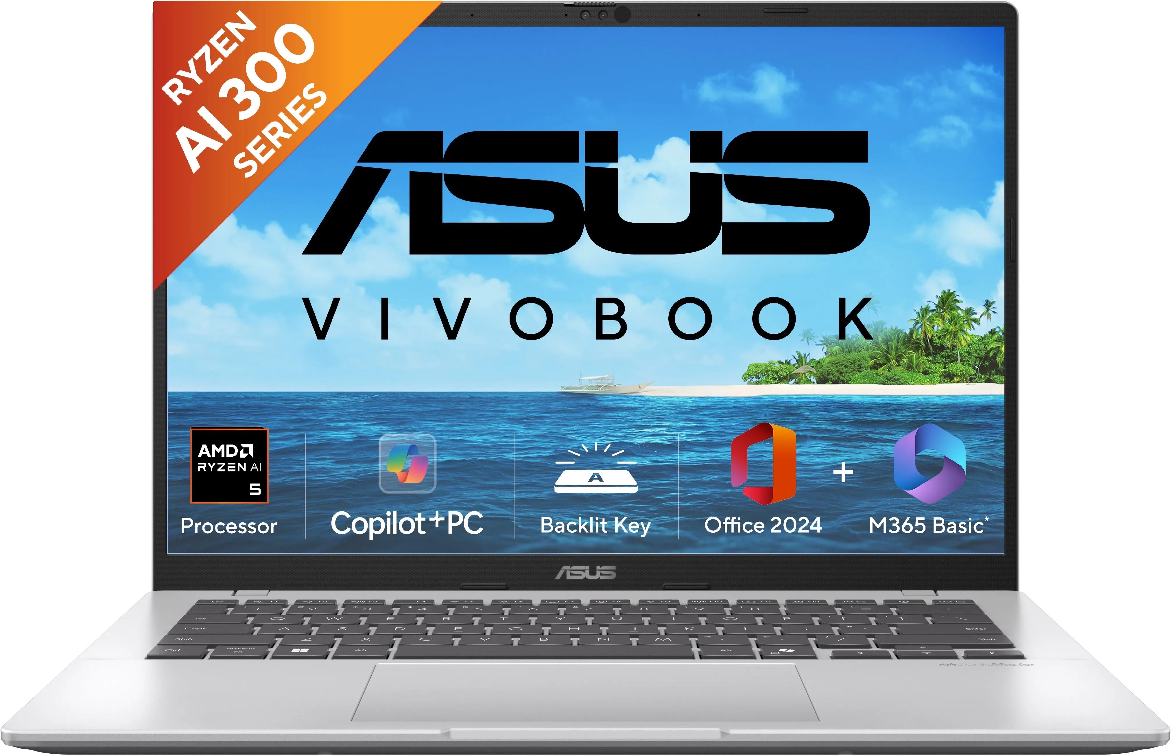 ASUS Vivobook 14 (2025) with Office 2024 + M365 Basic*, AMD Ryzen AI 5 Quad Core 330 - (16 GB/512 GB SSD/Windows 11 Home) M1407KA-LY131WS Thin and Light Laptop-picture-13