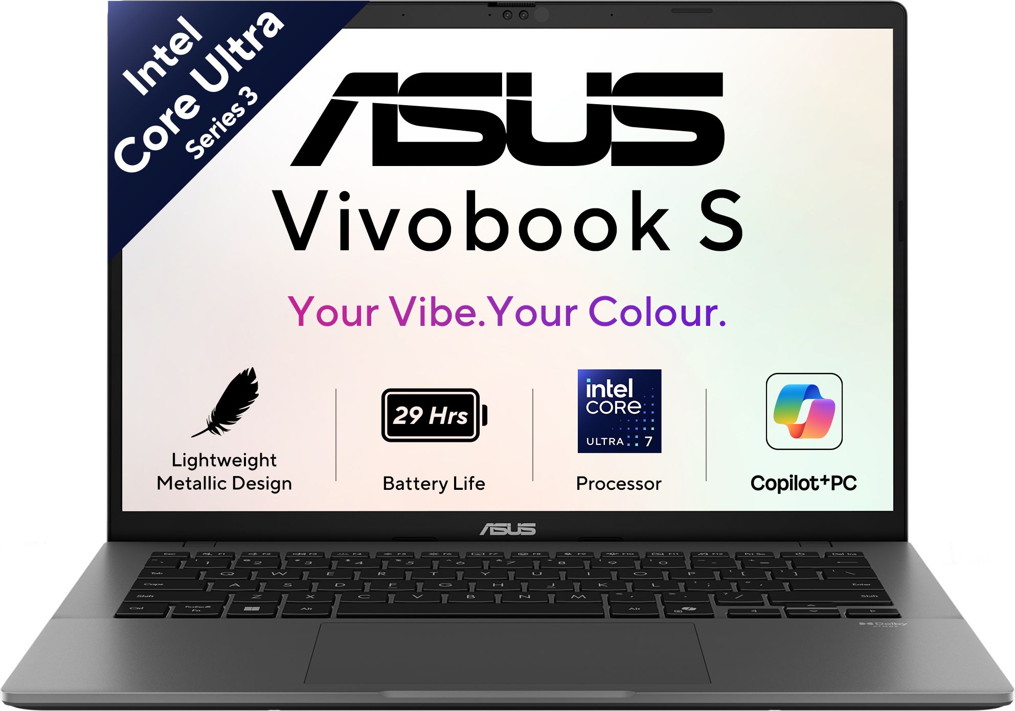 ASUS Vivobook S14 OLED (2026) AI PC with Office 2024 + M365 Basic*, Copilot+ PC Intel Core Ultra 7 Series 3 355 - (16 GB/1 TB SSD/Windows 11 Home) S3407AA-SF060WS Thin and Light Laptop-image-14