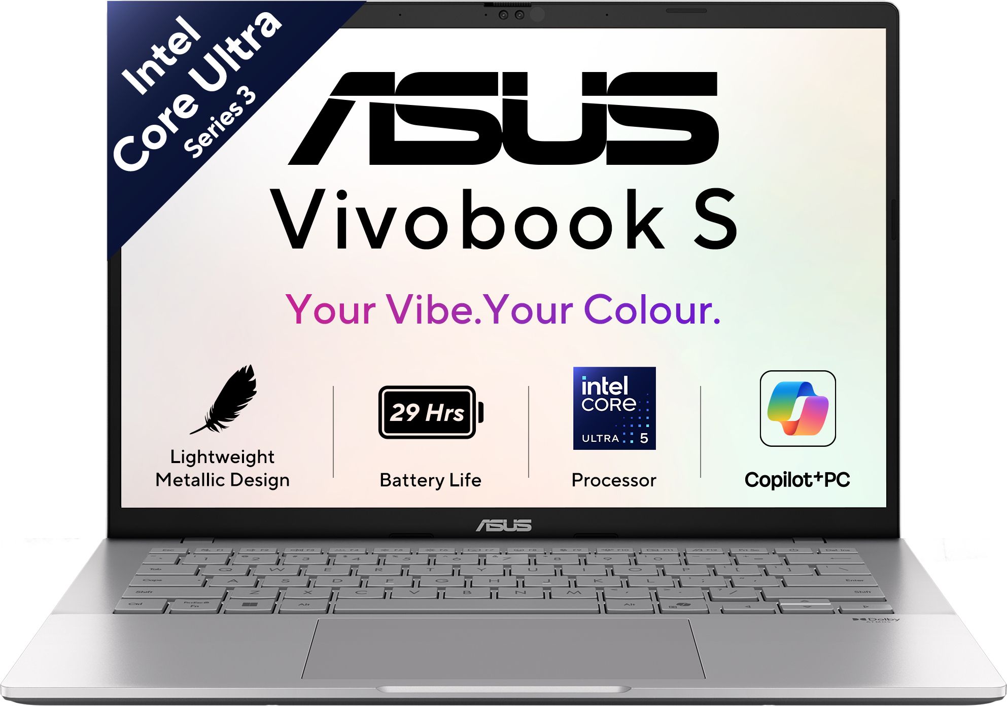 ASUS Vivobook S14 (2026) with Office 2024 + M365 Basic, NPU up to 47TOPS Intel Core Ultra 5 325 - (16 GB/512 GB SSD/Windows 11 Home) S3407AA-SF059WS Thin and Light Laptop-image-30