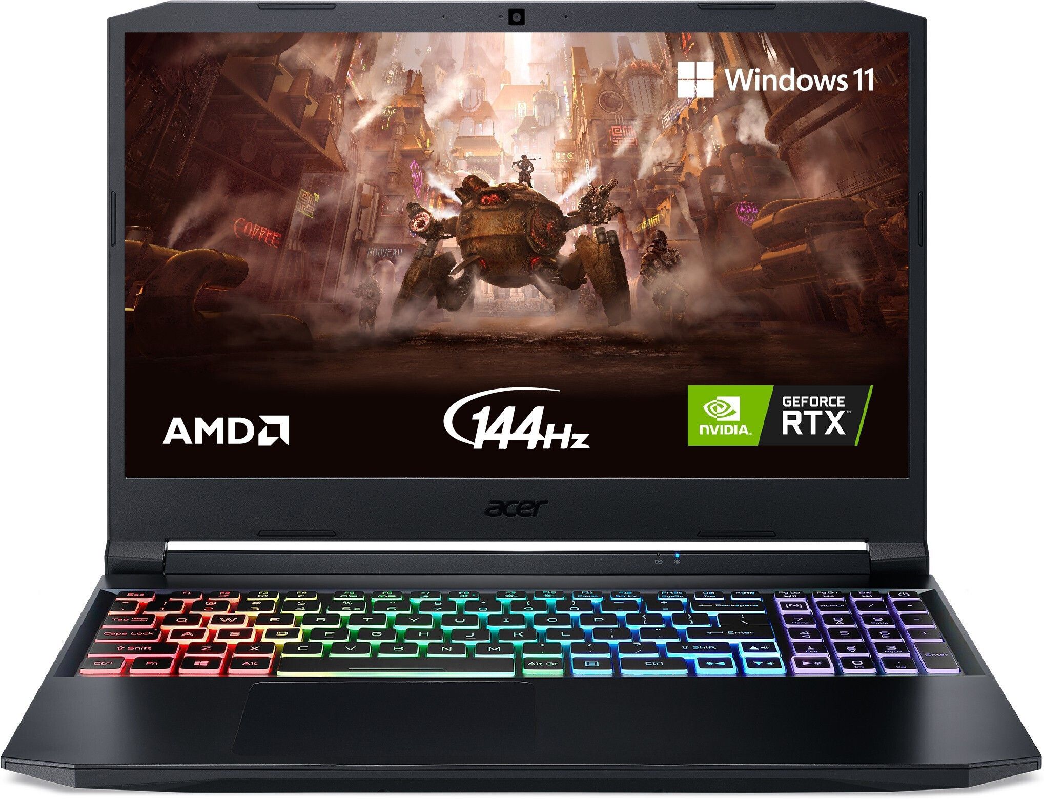 Acer Nitro 5 AMD Ryzen 5 Hexa Core AMD R5-5600H - (8 GB/512 GB SSD/Windows 11 Home/4 GB Graphics/NVIDIA GeForce GTX 1650) AN515-45/ AN515-45-R2M1 Gaming Laptop-image-7