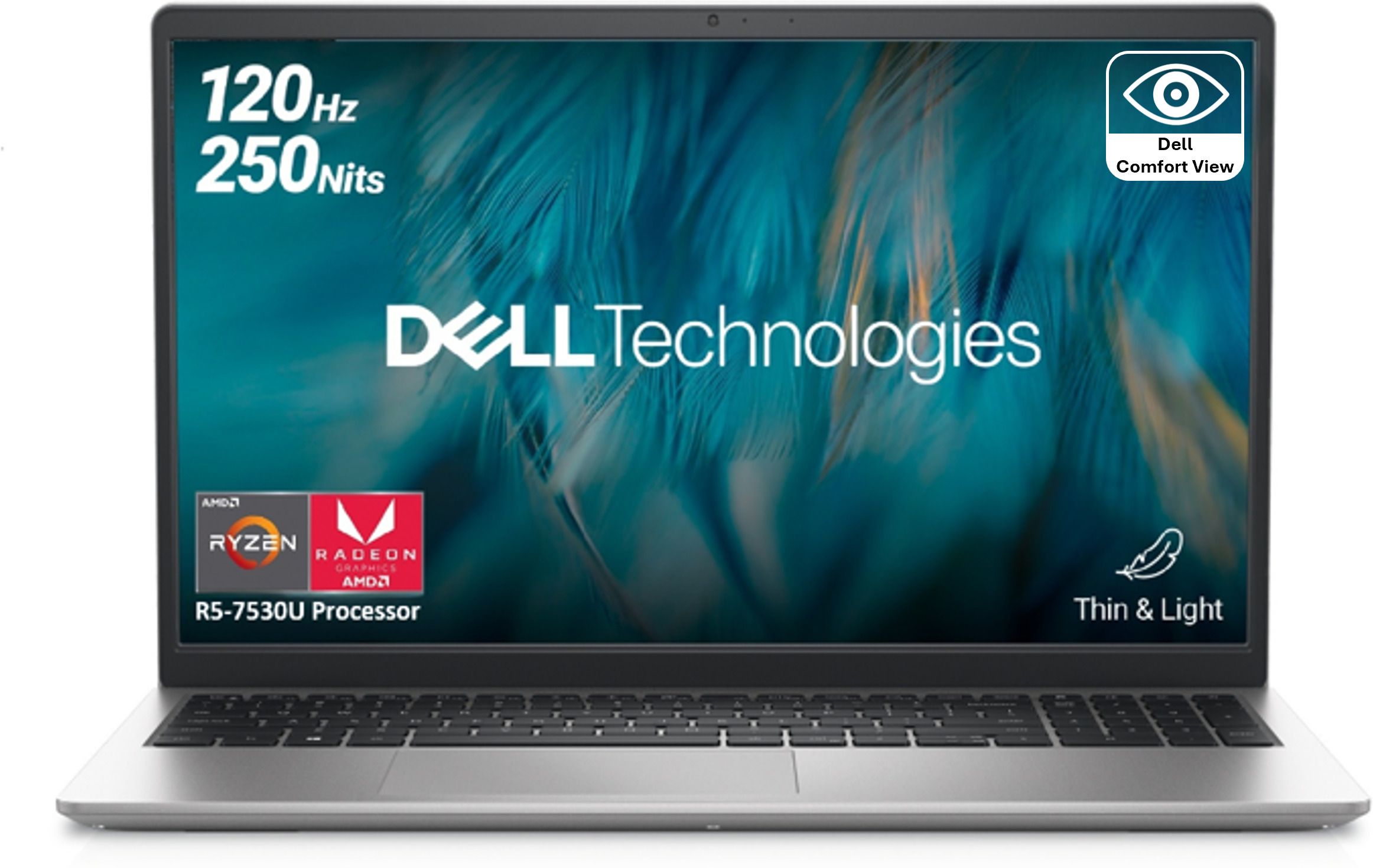 DELL 15 AMD Ryzen 5 Hexa Core 7530U - (16 GB/512 GB SSD/Windows 11 Home) 3535 Thin and Light Laptop-image-45