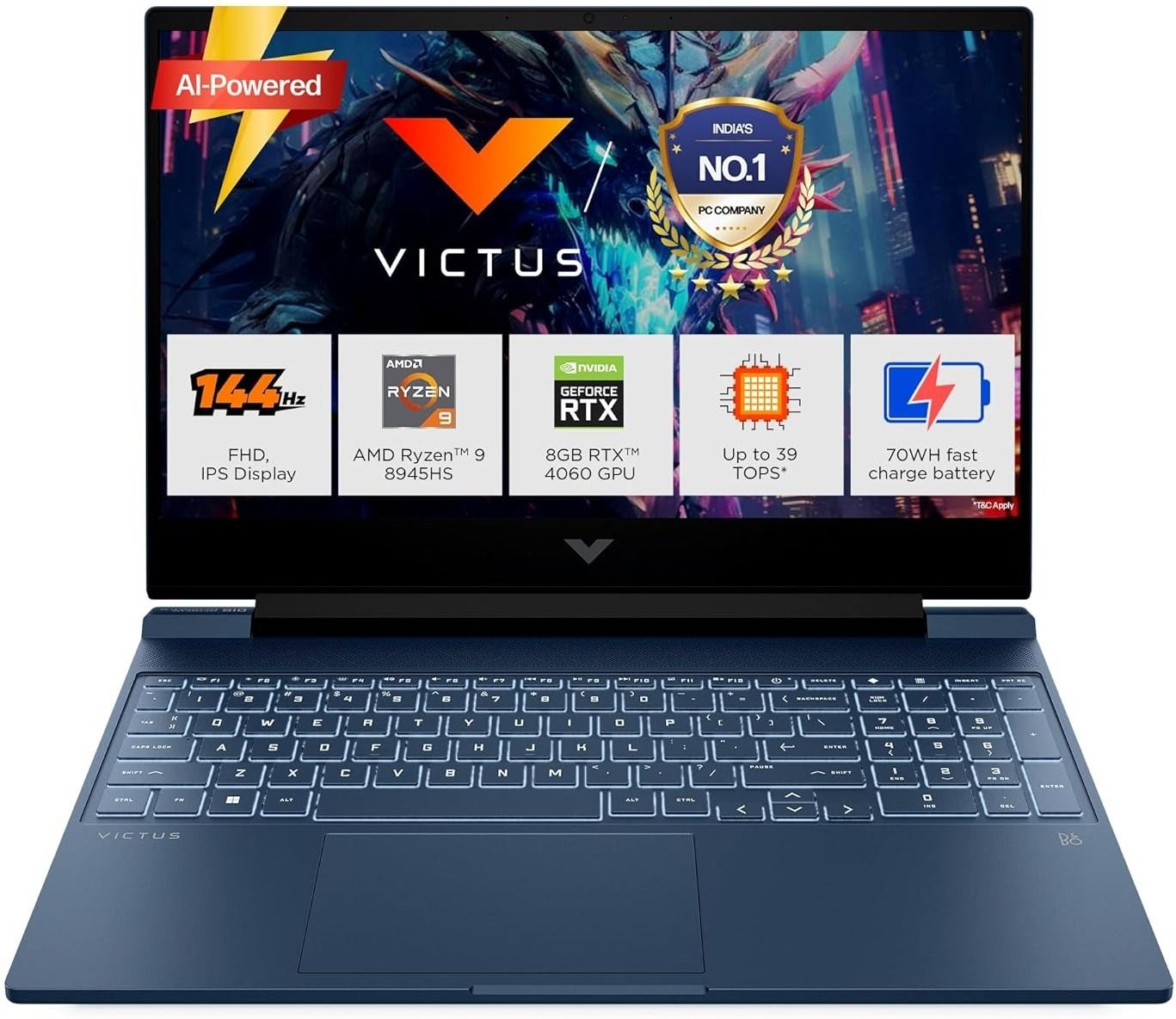 HP AMD Ryzen 5 Hexa Core 8645HS - (16 GB/512 GB SSD/Windows 11 Home/6 GB Graphics/NVIDIA GeForce RTX NVIDIA® GeForce RTX™ 3050) 15-fb3009ax Gaming Laptop-image-20