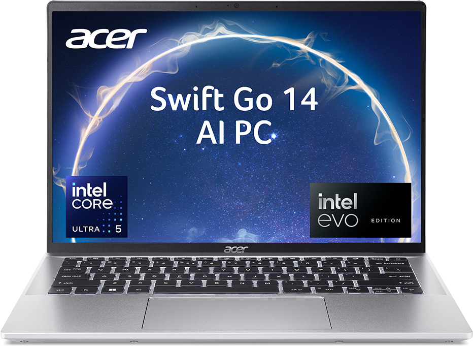 Acer Swift Go 14 AI Powered Touchscreen EVO Intel Core Ultra 5 125H (16 GB/512 GB SSD/Windows 11 Home with MS Office)