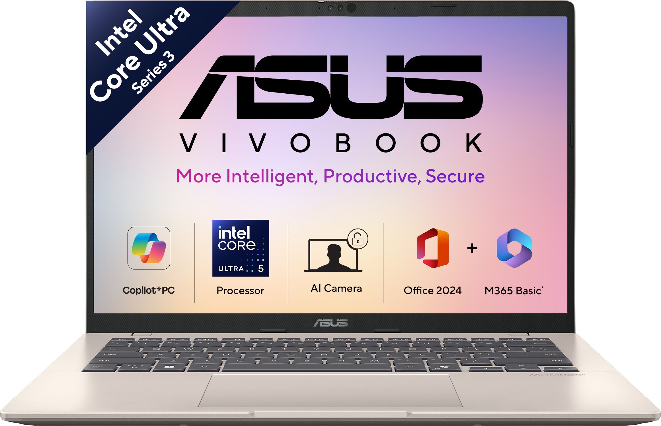 ASUS Vivobook 14 (2026) with Office 2024 + M365 Basic, NPU up to 47TOPS Intel Core Ultra 5 325 - (16 GB/512 GB SSD/Windows 11 Home) X1407AA-LY028WS Thin and Light Laptop-image-31