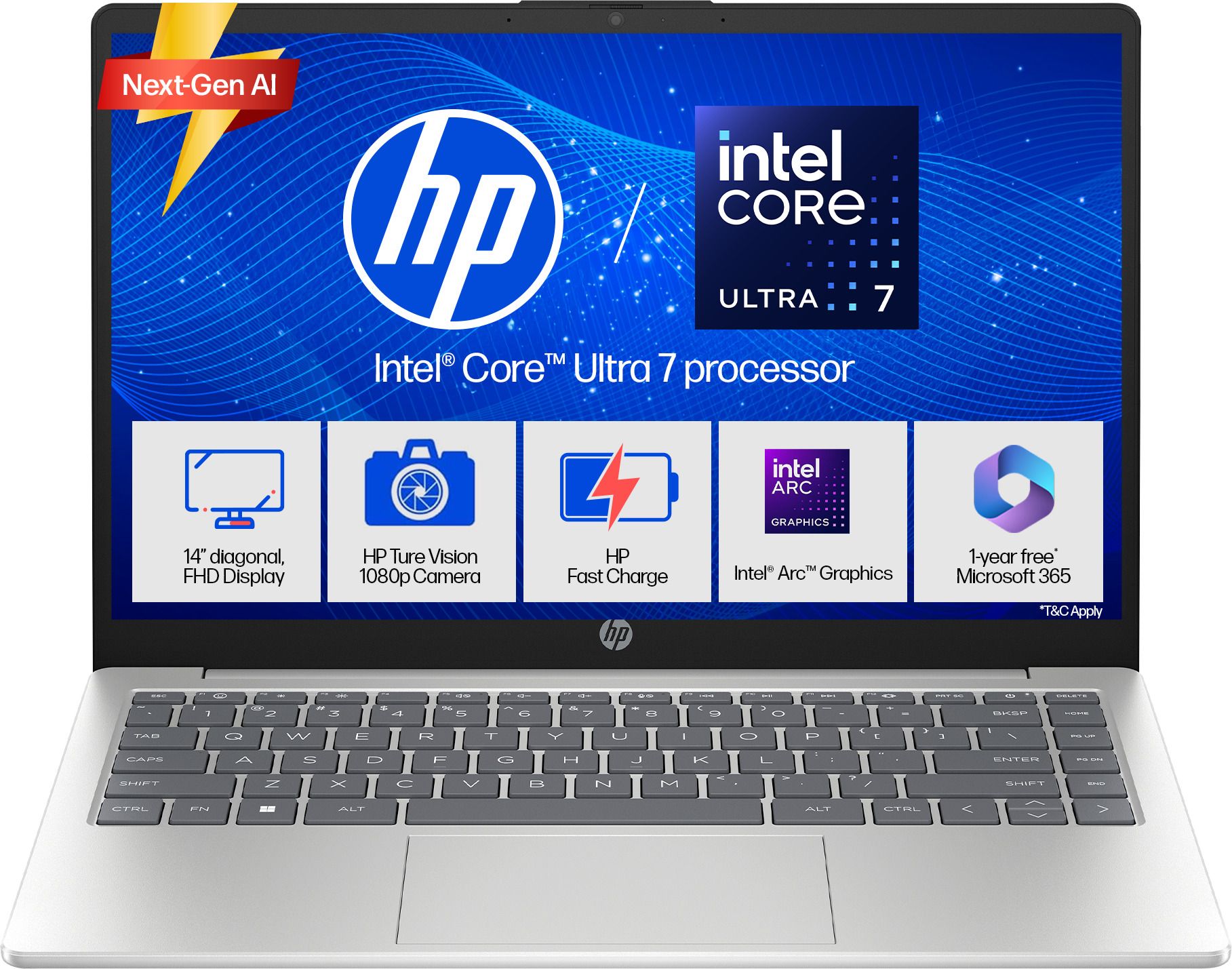 HP 14 AI PC Intel Core Ultra 7 155H - (16 GB/512 GB SSD/Windows 11 Home) 14-gr1036TU Thin and Light Laptop-picture-19