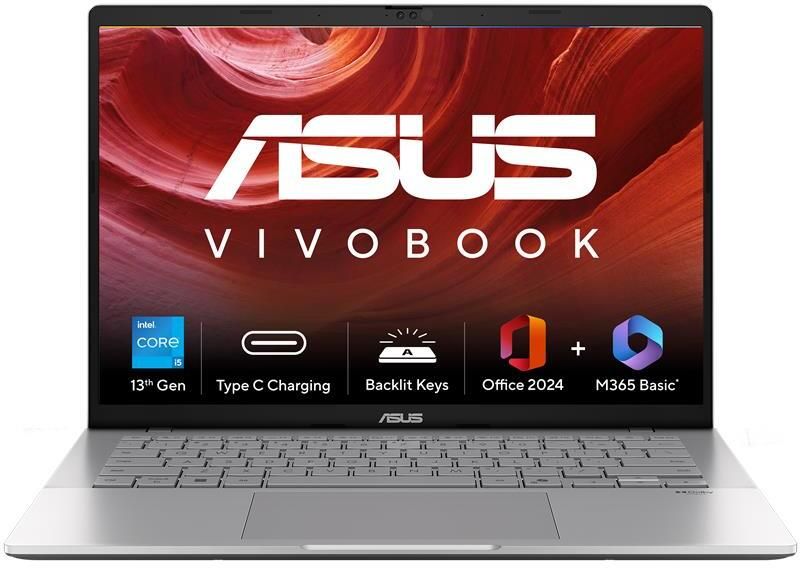 ASUS Vivobook S14 (2025) with Office 2024 + M365 Basic* Intel Core i5 13th Gen 13420H - (16 GB/512 GB SSD/Windows 11 Home) S3407VA-LY033WS Thin and Light Laptop-image-36