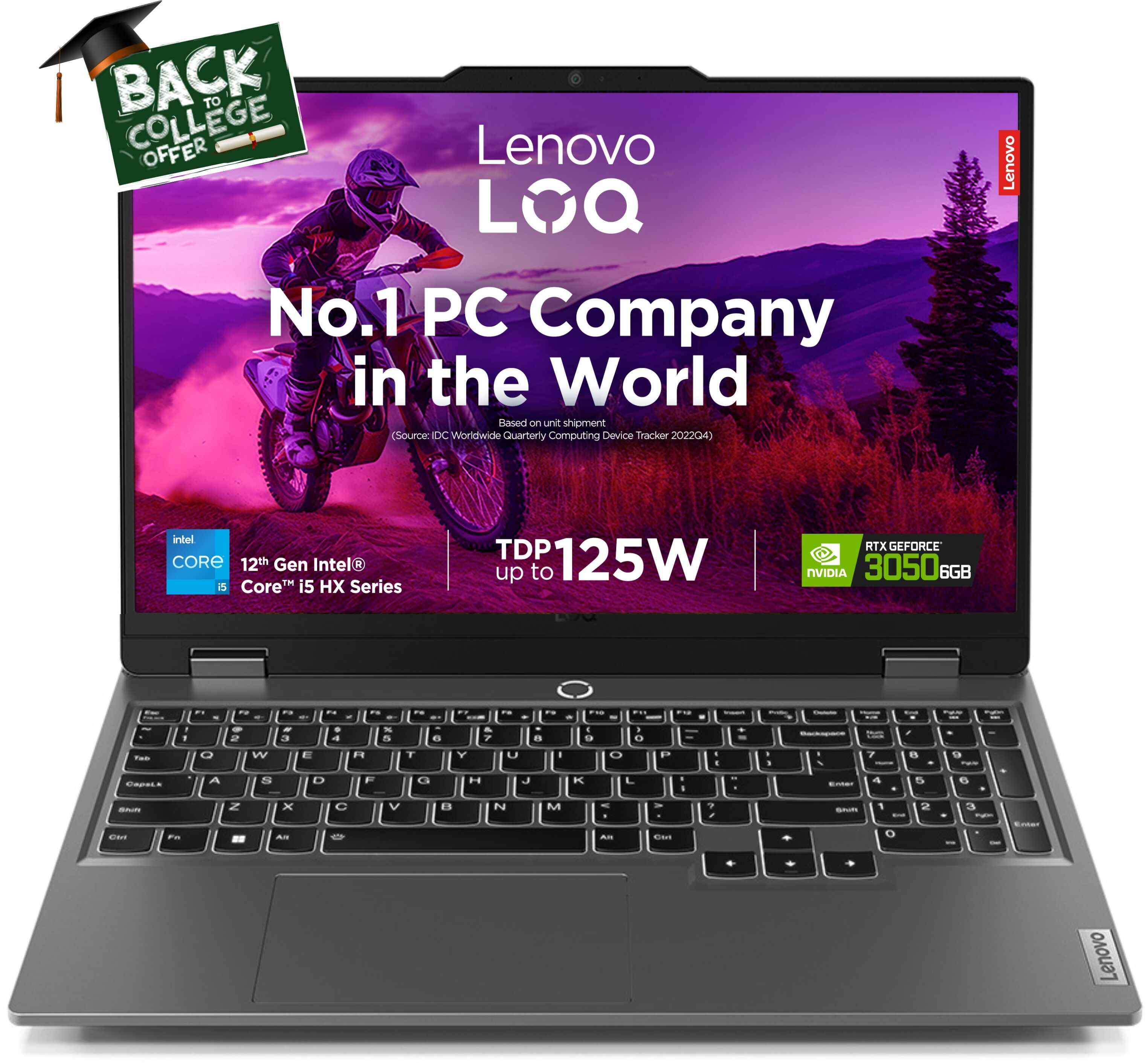 Lenovo LOQ 12th Gen Intel Core i5-12450HX (16GB/512G Lenovo LOQ 12th Gen Intel Core i5-12450HX (16GB/512G