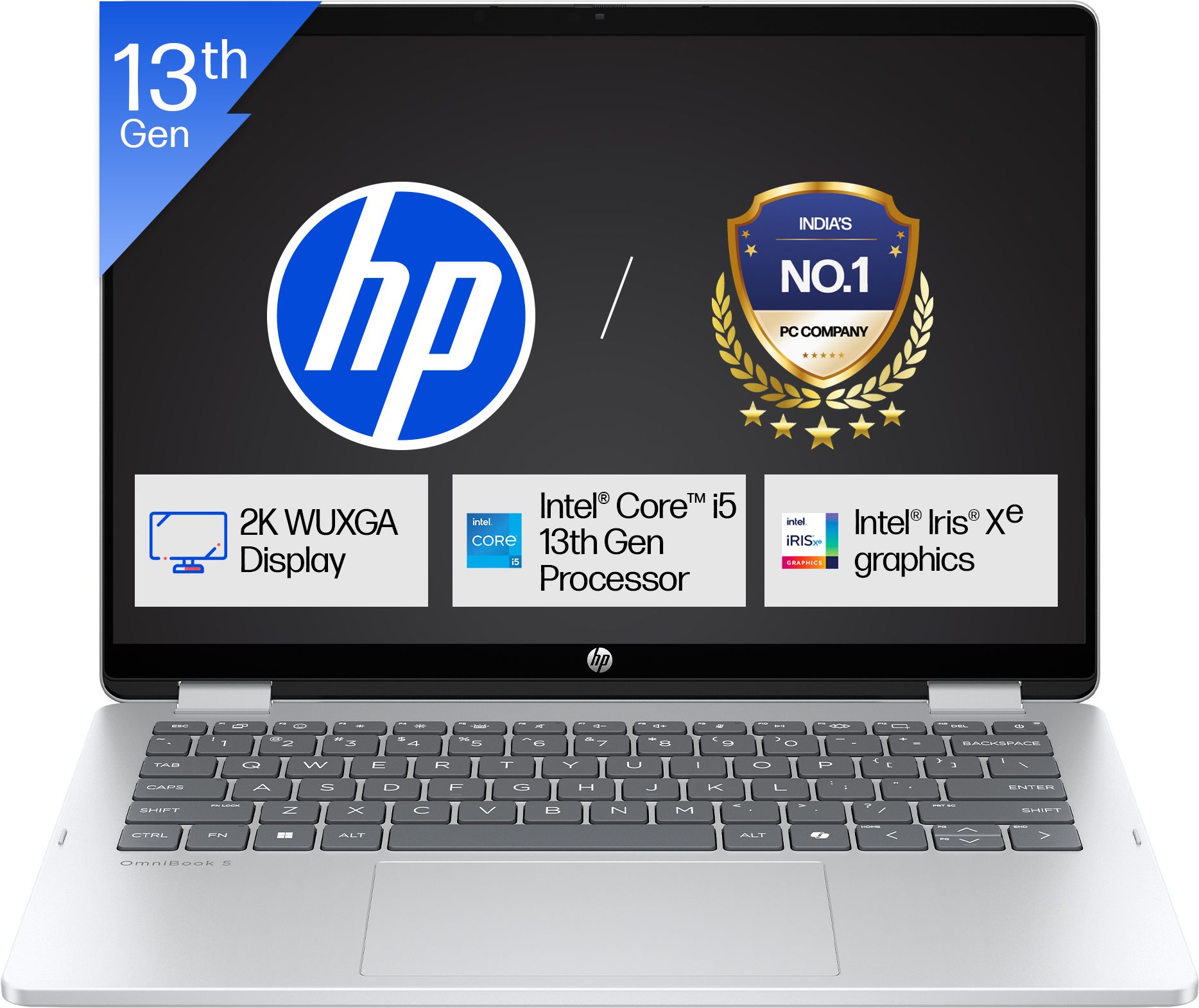 HP OmniBook 5 Flip with Touchscreen, Backlit Keyboard & MSO'2024, Intel Core i5 13th Gen 1334U - (16 GB/512 GB SSD/Windows 11 Home) 14-fp0789TU Thin and Light Laptop-image-33