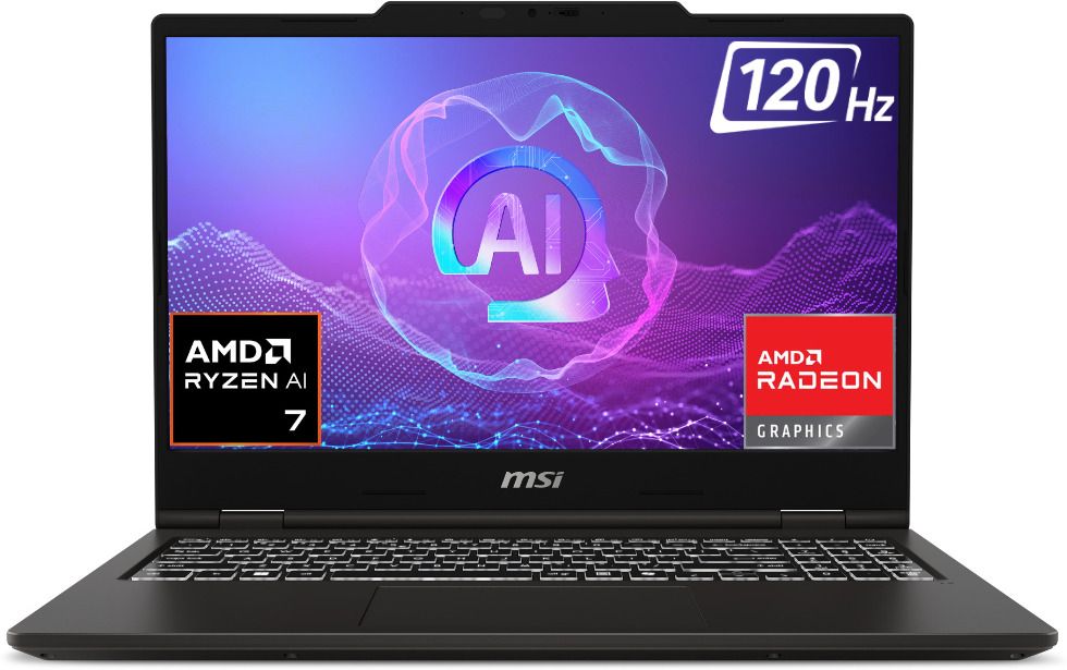 msi venture a16 ai+ amd ryzen 7 octa core 350� - (16 gb/1 tb ssd/windows 11 home) venture a16 ai+ a3hmg-037in laptop