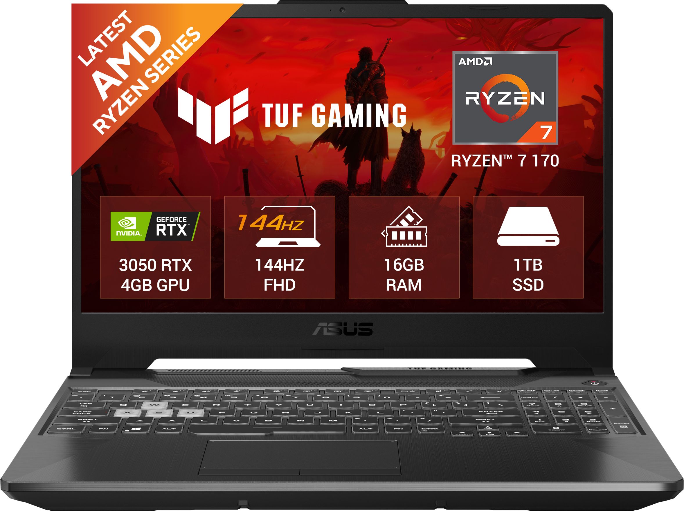 ASUS TUF Gaming A15 (2026) AMD Ryzen 7 170 - (16 GB/1 TB SSD/Windows 11 Home/4 GB Graphics/NVIDIA GeForce RTX 3050) FA506NCQ-HN008W Gaming Laptop-image-42