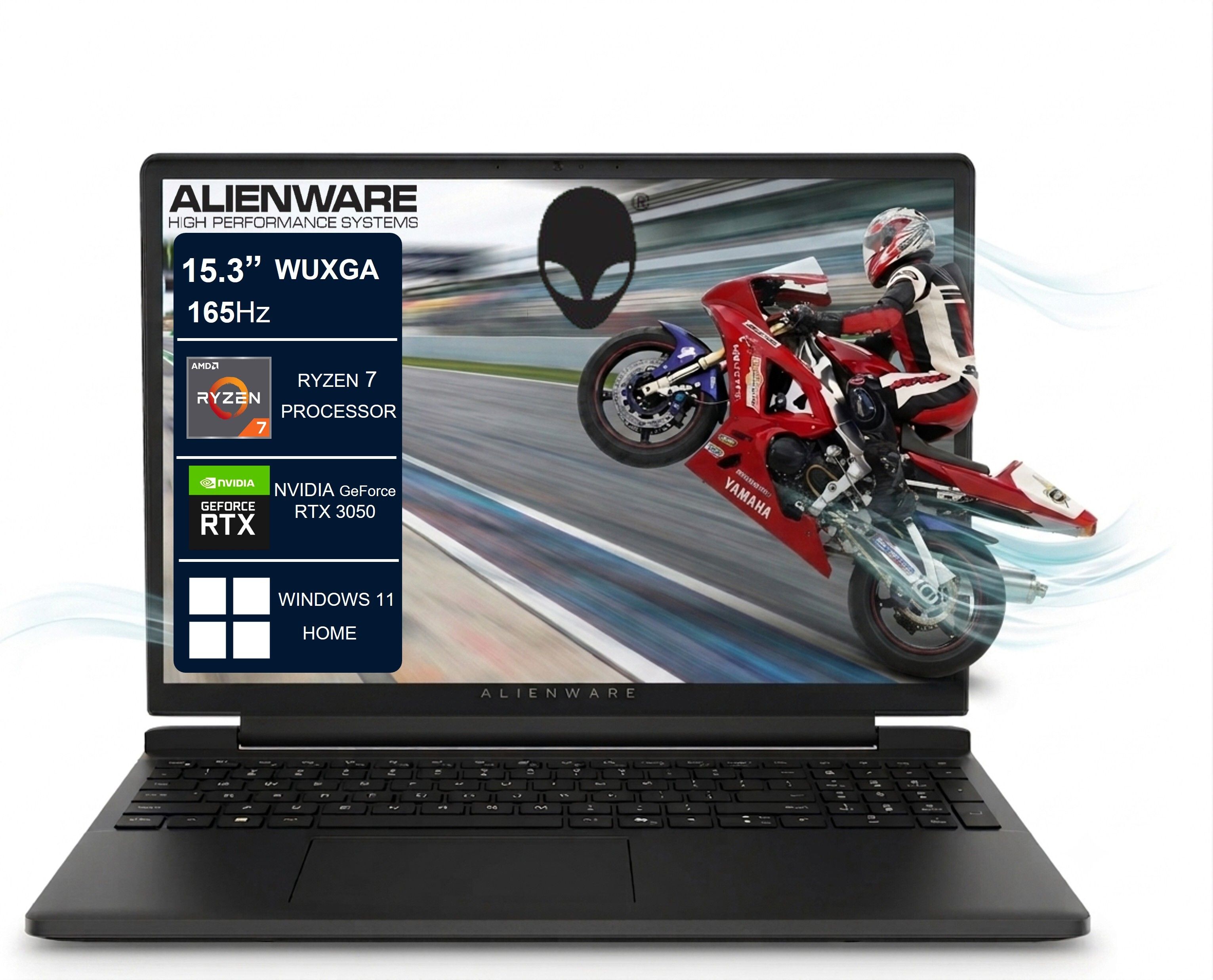 DELL AW-H AMD Ryzen 7 260 - (16 GB/512 GB SSD/Windows 11 Home/6 GB Graphics/NVIDIA GeForce RTX 3050/165 Hz) Alienware 15 Gaming Laptop-image-44