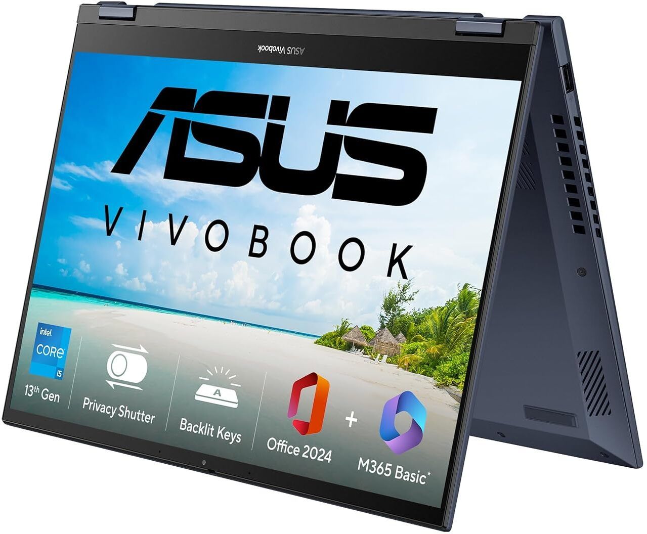 ASUS Vivobook S14 Flip (2025) with Office 2024 + M365 Basic*, Metallic Design, Intel Core i5 13th Gen 12450H - (16 GB/512 GB SSD/Windows 11 Home) TP3402VAO-LZ619WS 2 in 1 Laptop-image-49