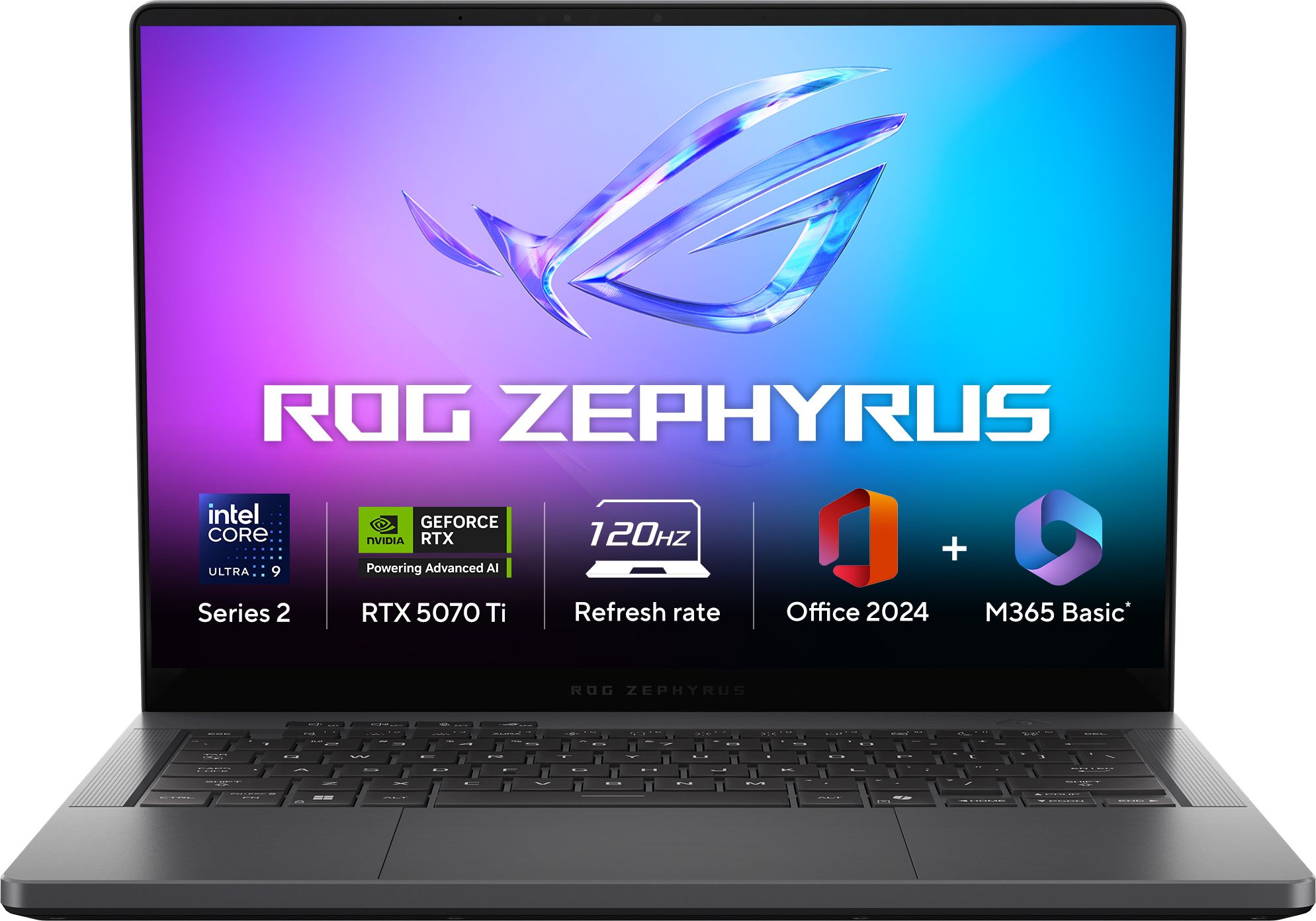 ASUS ROG Zephyrus G14 (2025) with Office 2024 + M365 Basic* AMD Ryzen AI 9 12 Core HX 370 - (32 GB/2 TB SSD/Windows 11 Home/12 GB Graphics/NVIDIA GeForce RTX 5070 Ti/120 Hz/120 W) GA403WR-QS123WS Gaming Laptop-image-23