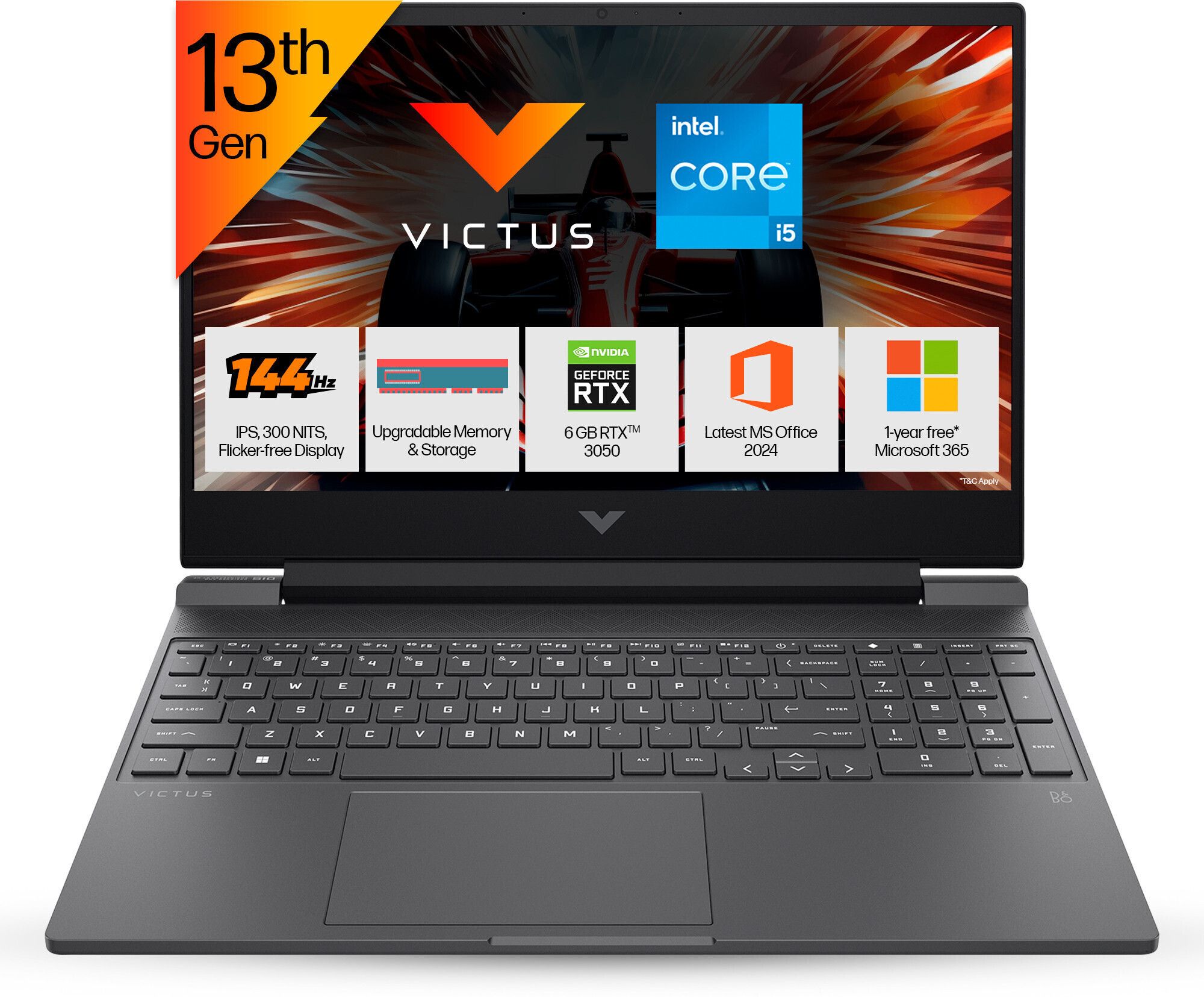 HP Victus Intel Core i5 13th Gen 13420H - (16 GB/512 GB SSD/Windows 11 Home/6 GB Graphics/NVIDIA GeForce RTX 3050) 15-fa2700TX Gaming Laptop-picture-15