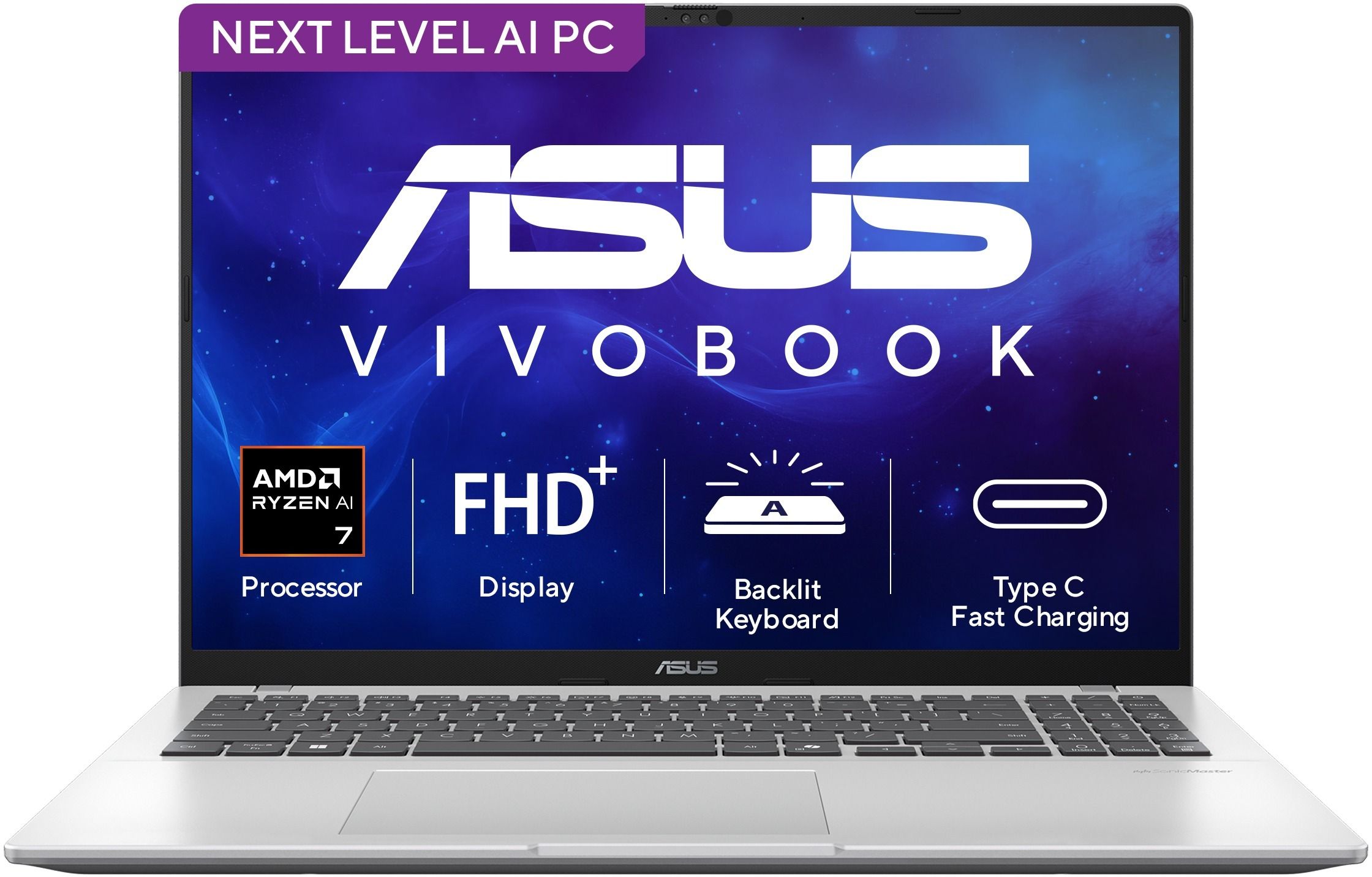 ASUS Vivobook 16 (2026) AI PC with Office 2024 + M365 Basic*, Copilot+ PC AMD Ryzen AI 7 Hexa Core 445 - (16 GB/512 GB SSD/Windows 11 Home) M1607GA-MB029WS Thin and Light Laptop-image-42