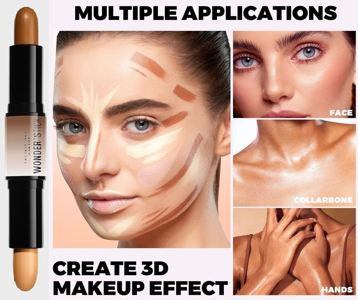 Flawless Contouring 2 in 1 Highlighter Contour Stick Concealer-image-42