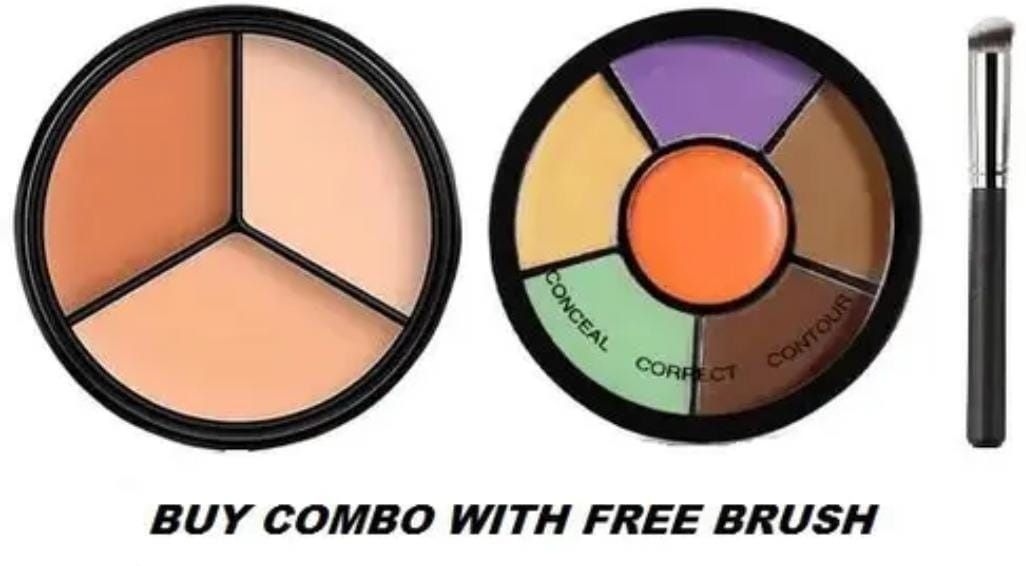 Tricolor Concealer Natural Pro Concealer Palette-Corrector Concealer
