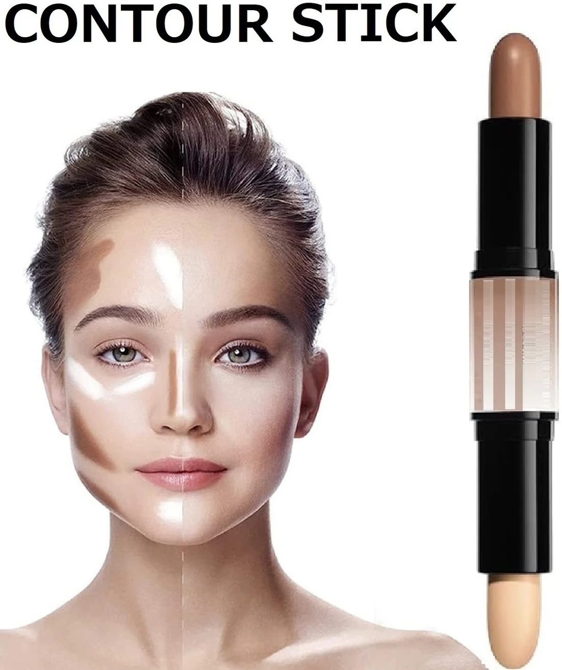 2 IN 1 CONTOUR STICK BEST FOR FACE MAKEUP CONCEALER Concealer-image-49