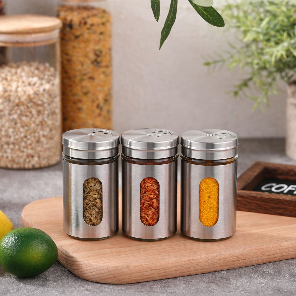 jg enterprise Salt & Pepper Set Stainless Steel-picture-16