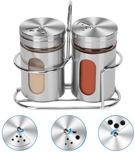 Salt & Pepper Set Stainless Steel