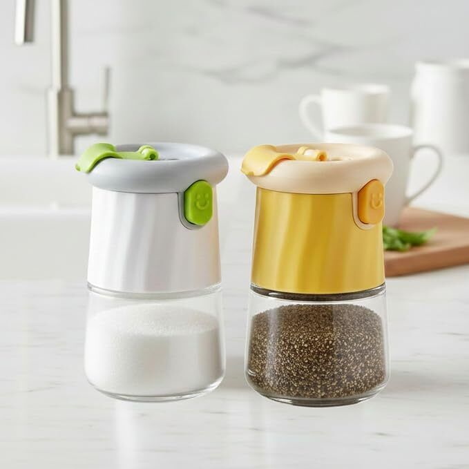 hexoniq Salt & Pepper Set Glass, Plastic-picture-1