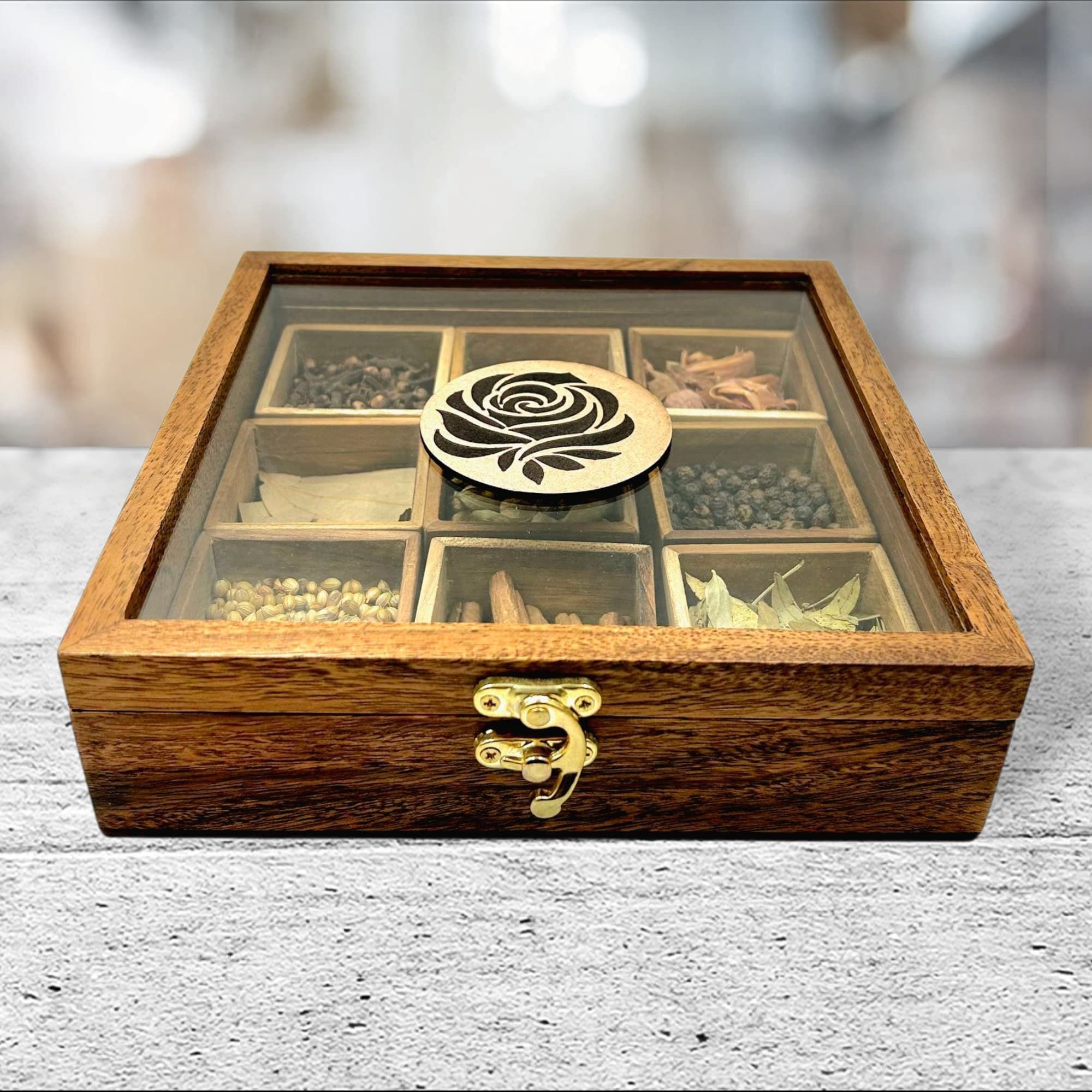 Spice Set Wooden, Glass-image-32