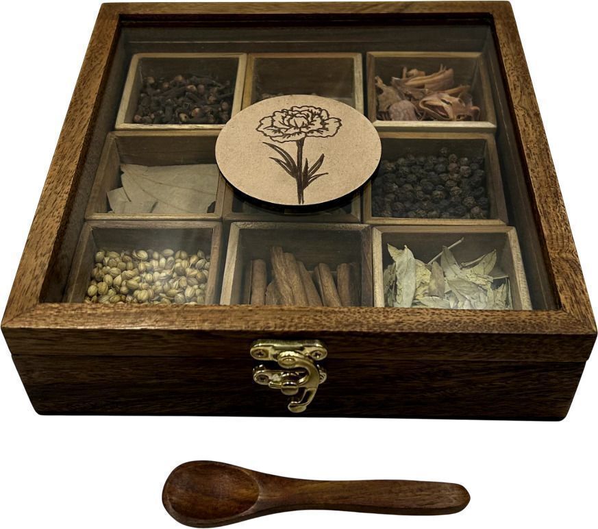 Spice Set Wooden, Glass-image-36