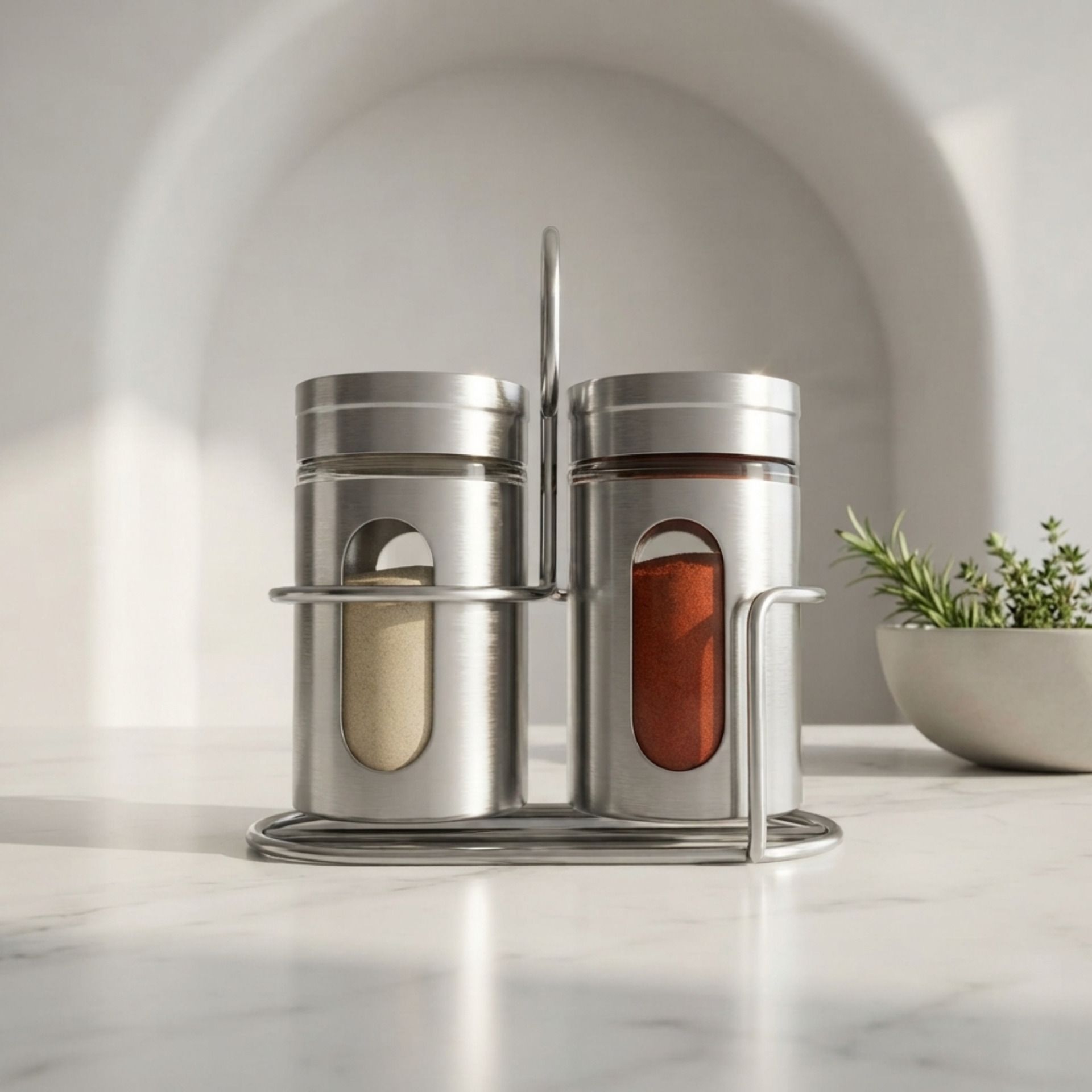 brilliant Spice Set Glass, Silver Plated-picture-10