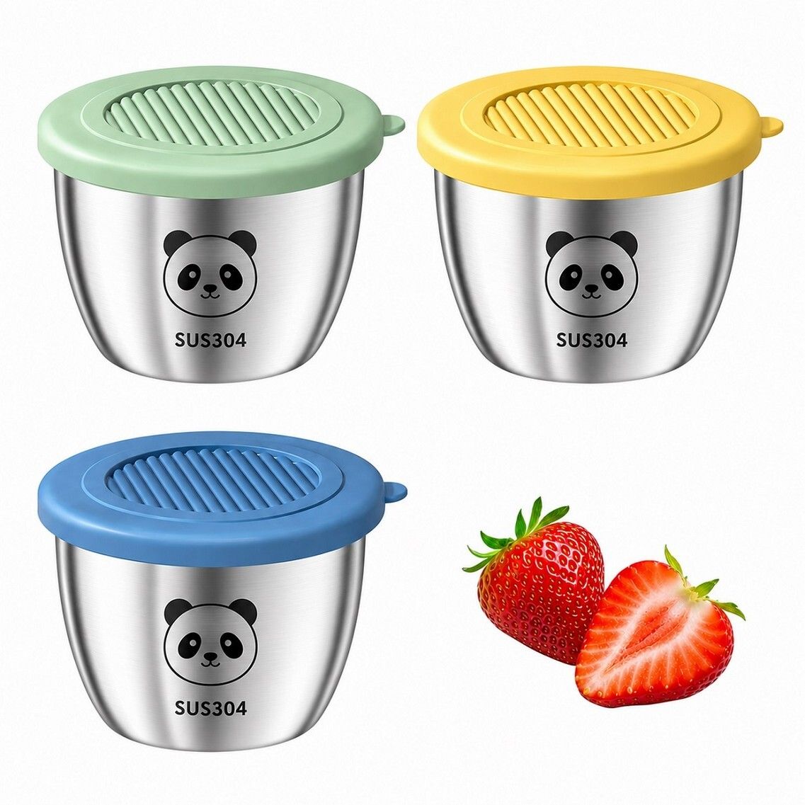 Sauce Set Stainless Steel, Plastic, Silicone-image-42