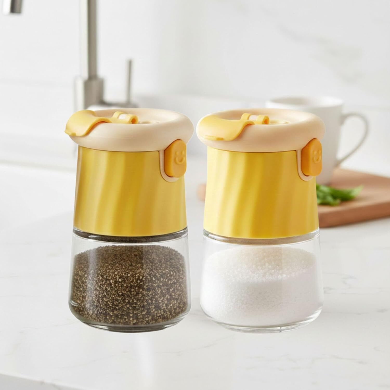 hexoniq Salt & Pepper Set Glass, Plastic-picture-2