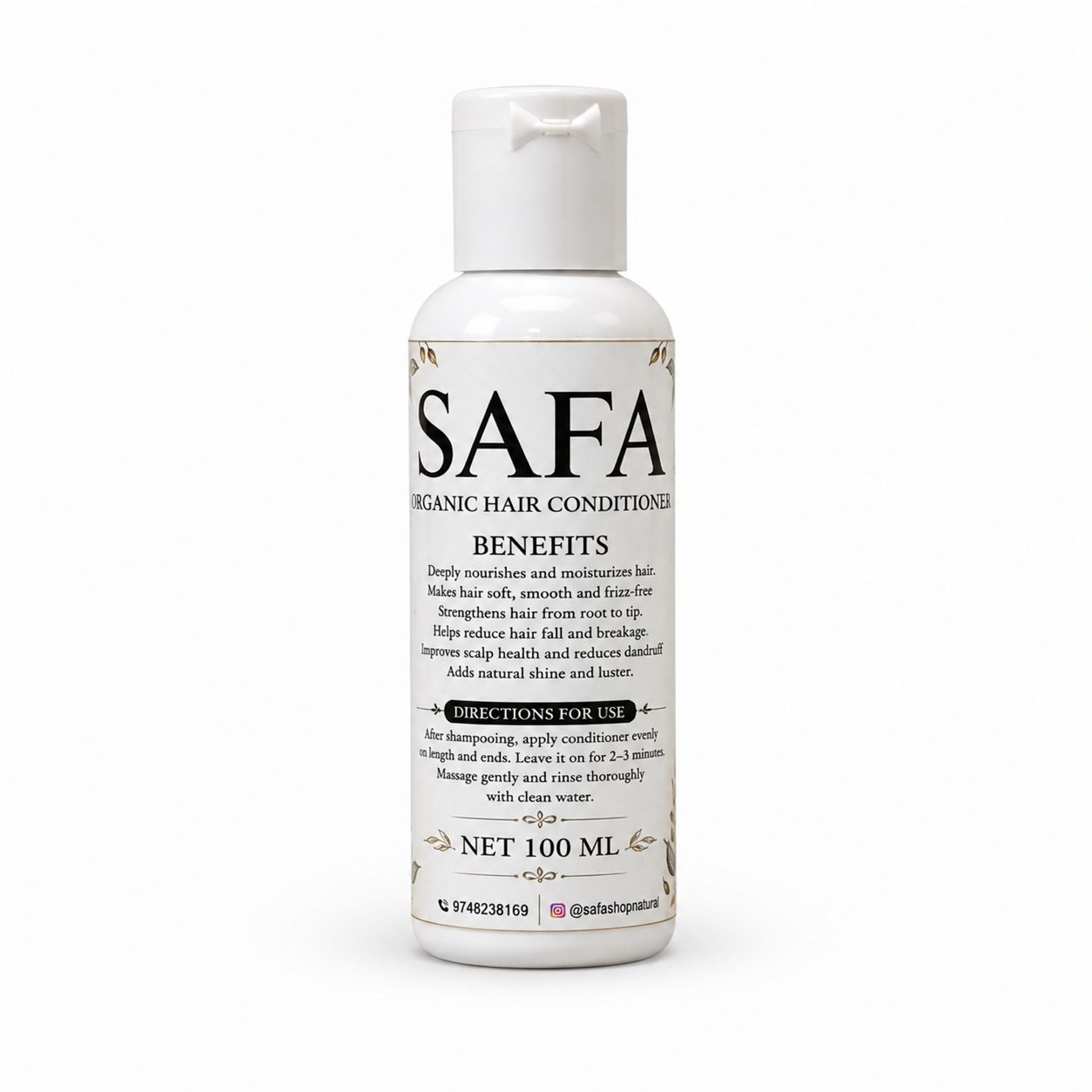100% organic conditioner | naturally nourishes your hair | pack of 1 (100ml)