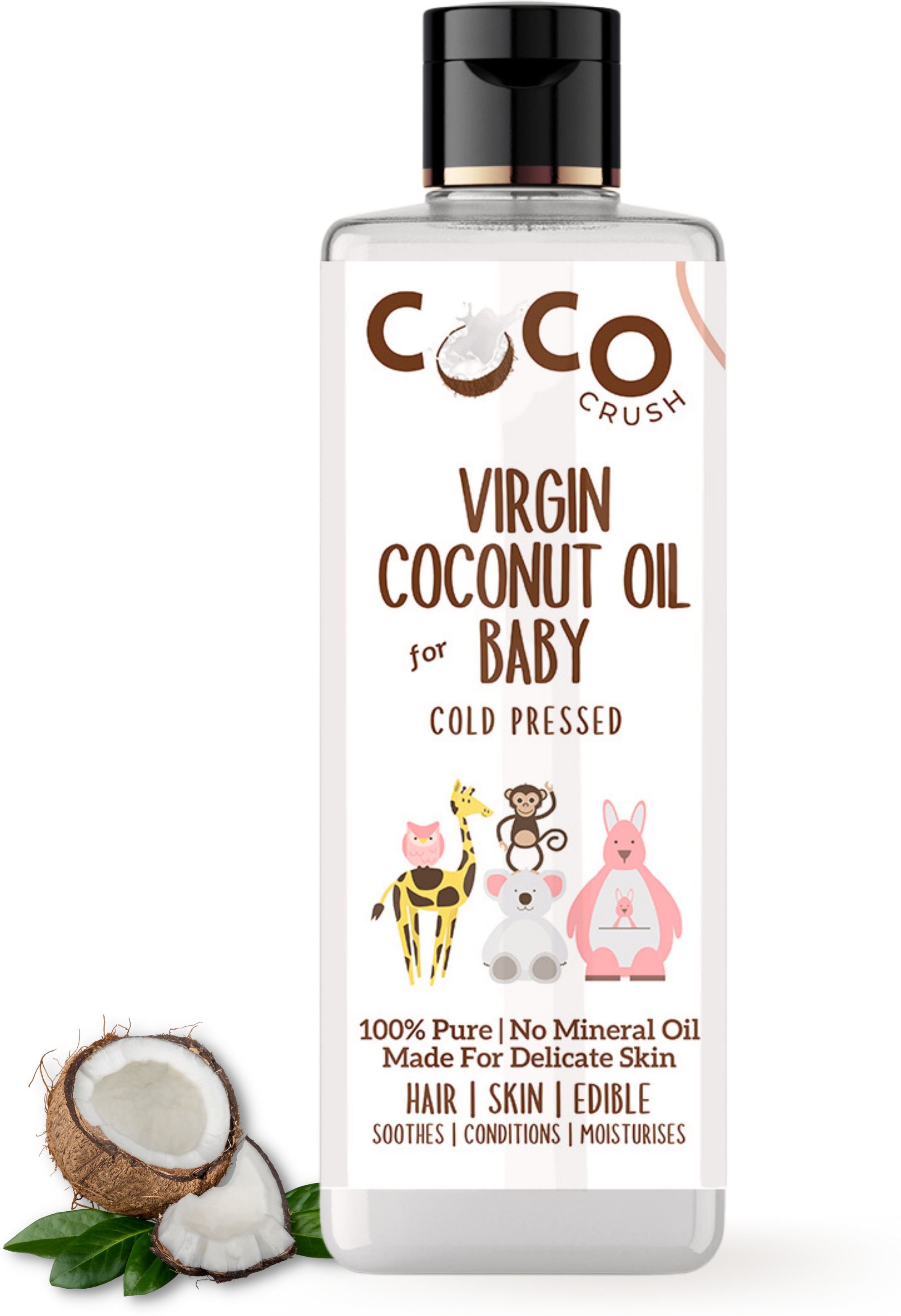 coco crush Nourishing Virgin Coconut Baby Hair Oil - 100% Pure & cold-pressed-picture-24
