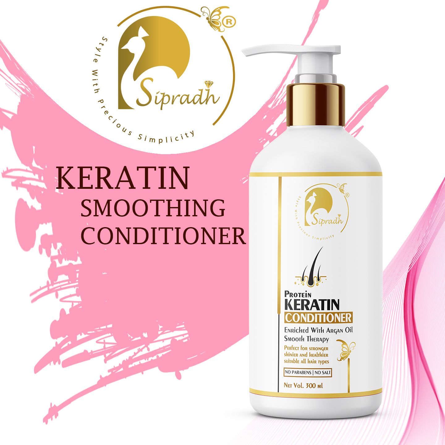 sipradh Keratin Smooth Conditioner & Argan Oil For Straighter, Smoother And Shinier Hair-picture-10