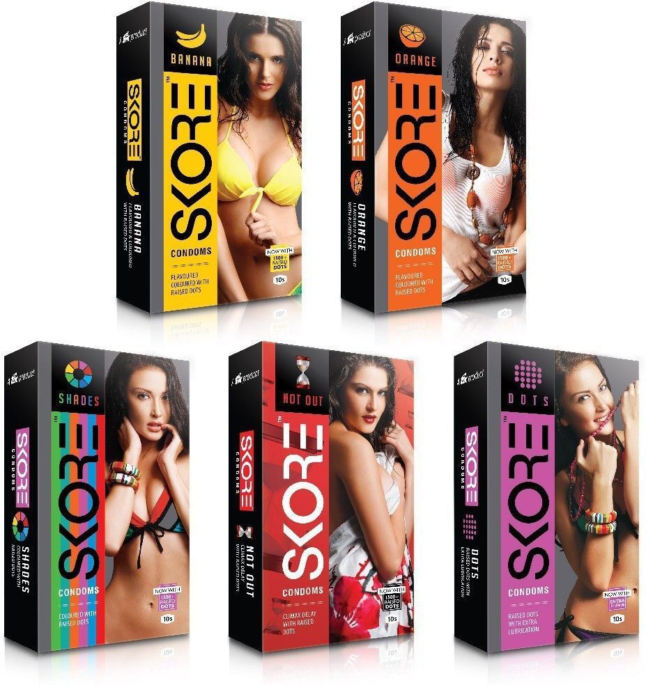skore Dotted (Banana, Dots, Not out, Orange, Shades ) Condom-picture-27