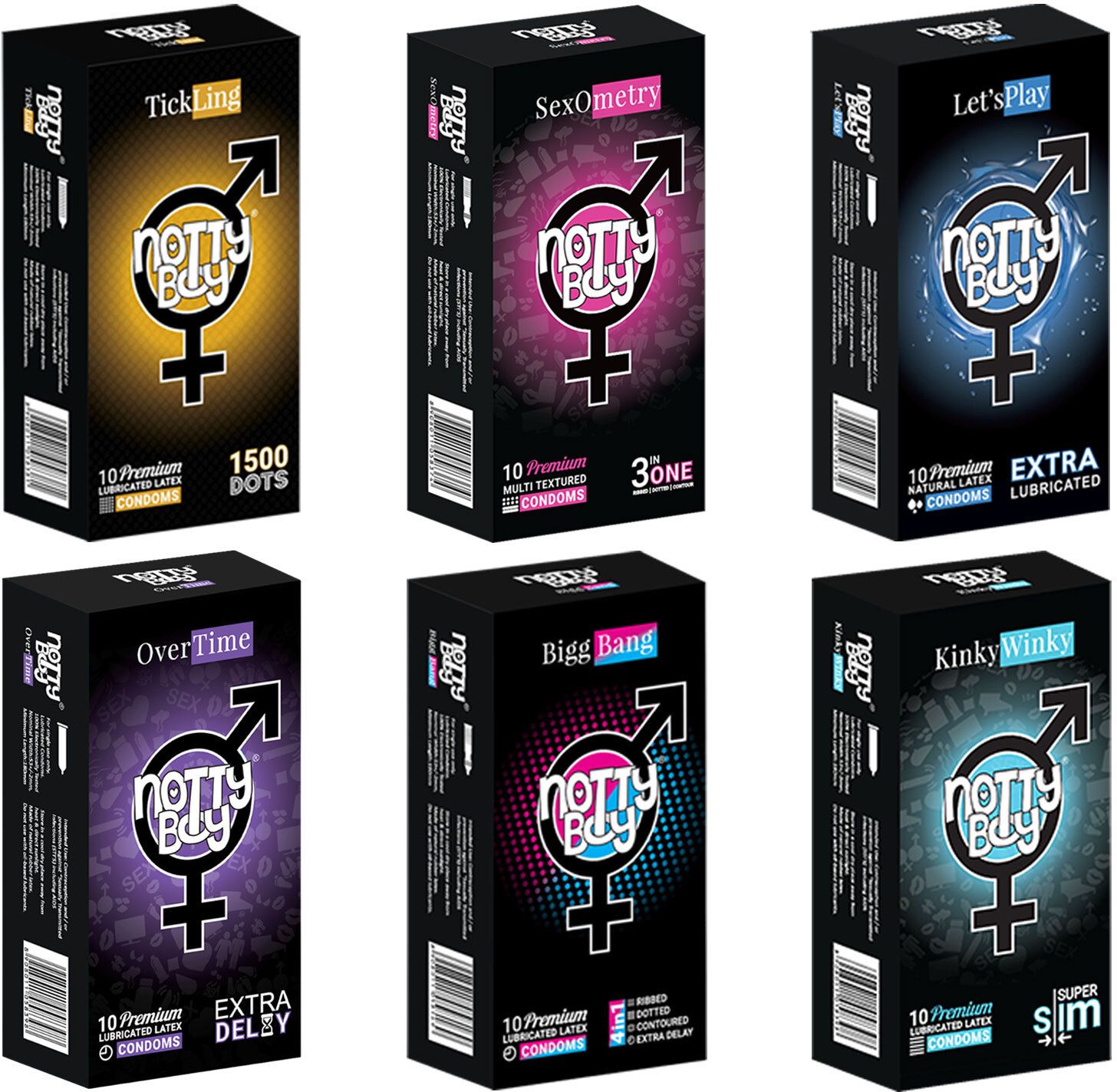 nottyboy Variety Family Honeymoon Pack Combo - 60 Condom-picture-14