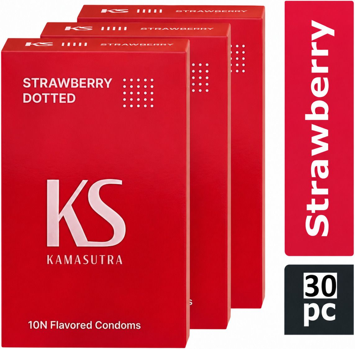 kamasutra Strawberry Set of 3 ( 10 sheet each ) Condom-picture-20