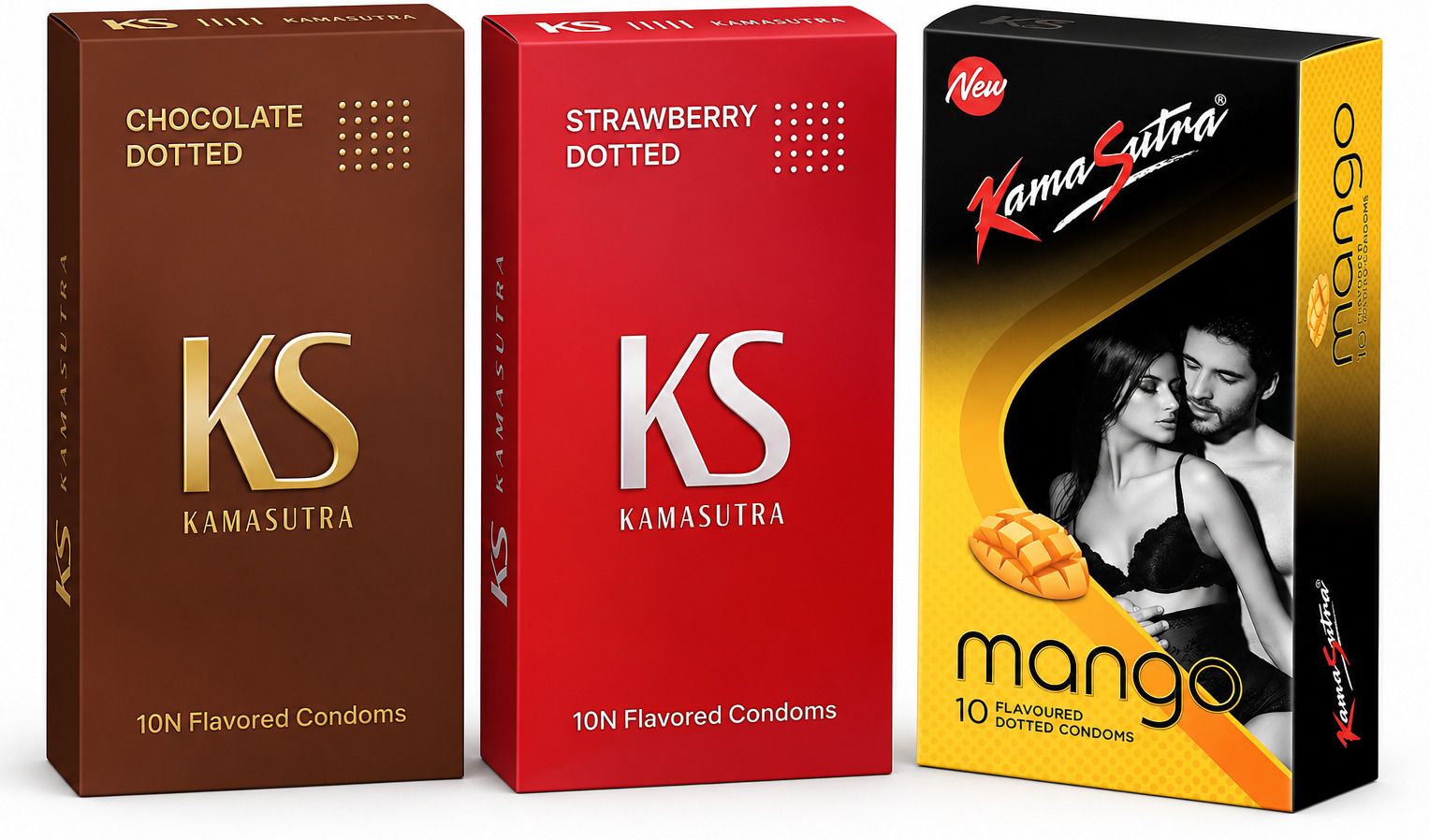 kamasutra Chocolate , Strawberry , Mango Condom Condom-picture-22