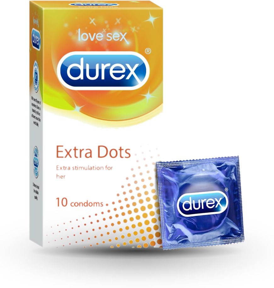durex Extra Dots Premium Latex Condoms Pack of 10 Condom-picture-40