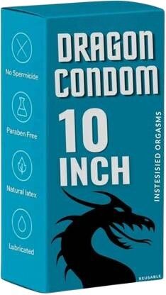 Sale Dragon 10 Ich Extra Play | Latex | Long Lasting Comfort Condom-image-1