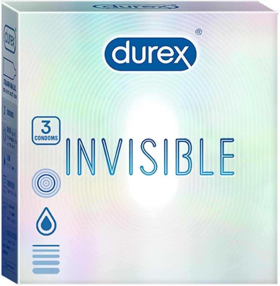 durex Invisible Ultra Thin Condoms | Natural Rubber Latex | Lubricated | Pack of 3 Condom-picture-9