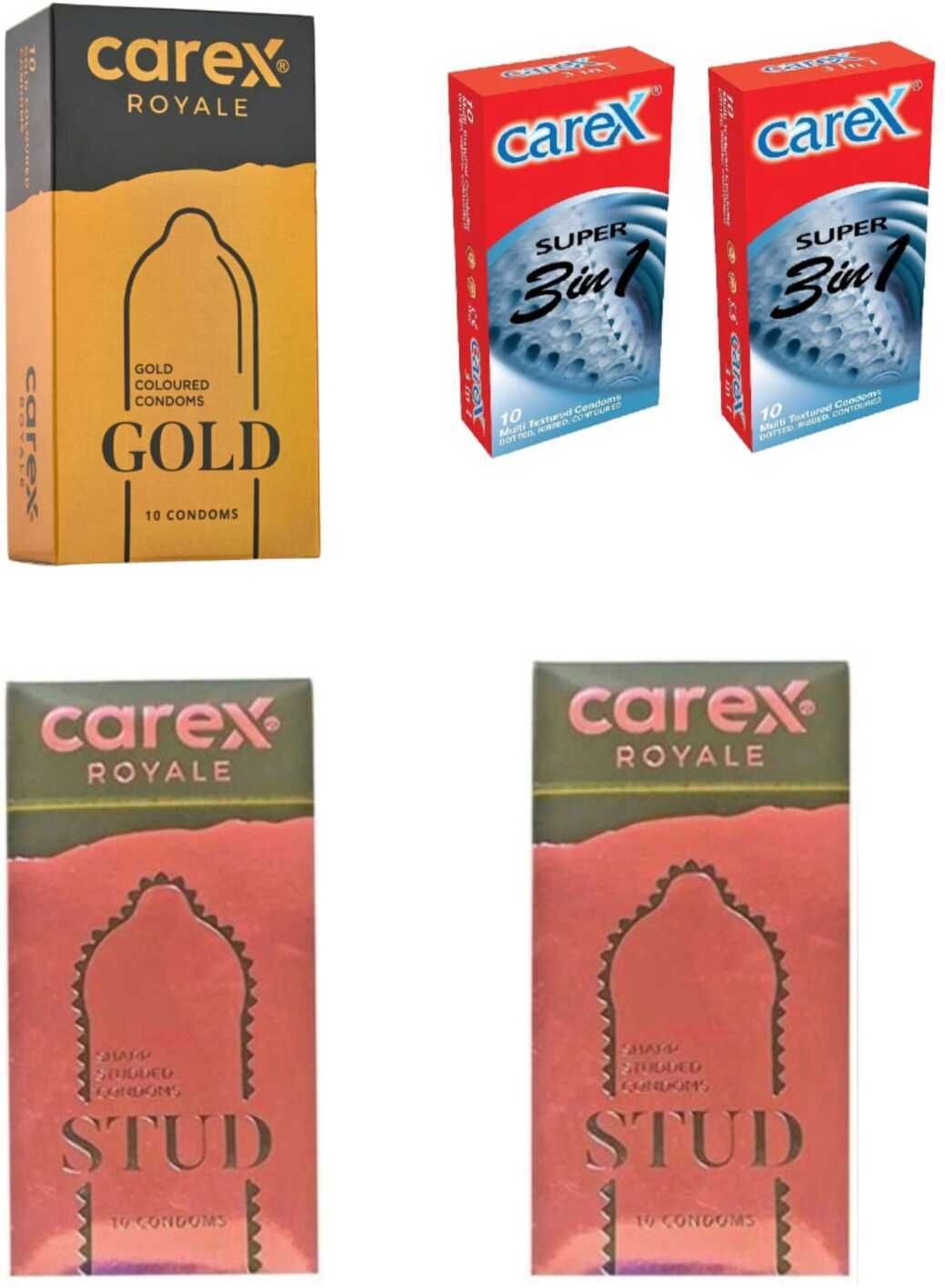 carex Royale Stud & Gold, Super 3 in 1 Condom-picture-19