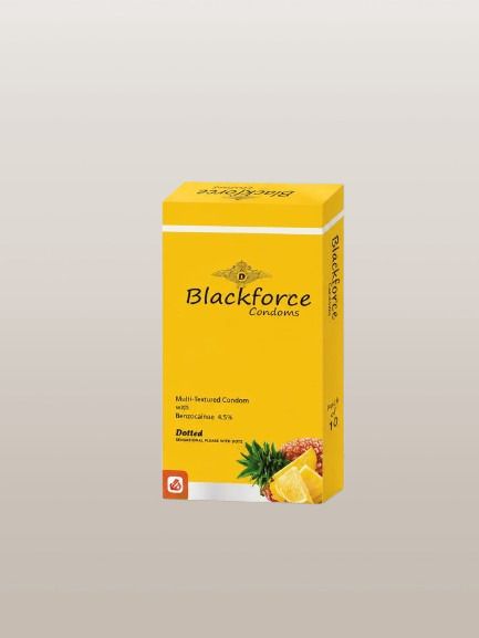 Pineapple Flavoured Dotted Condoms | Smooth Fit Condom-image-49