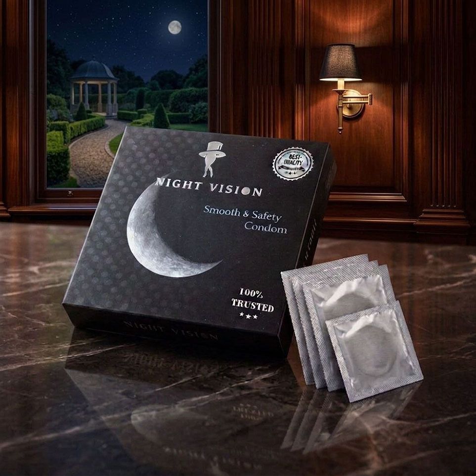 night vision Non -Flavoured Lubricant , High Dotted Smooth Condom,Pack of 1 Condom-picture-42