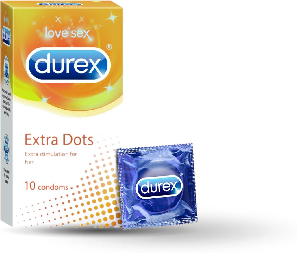 durex Extra Dots High Quality Latex Condoms Pack of 10 Condom-picture-37