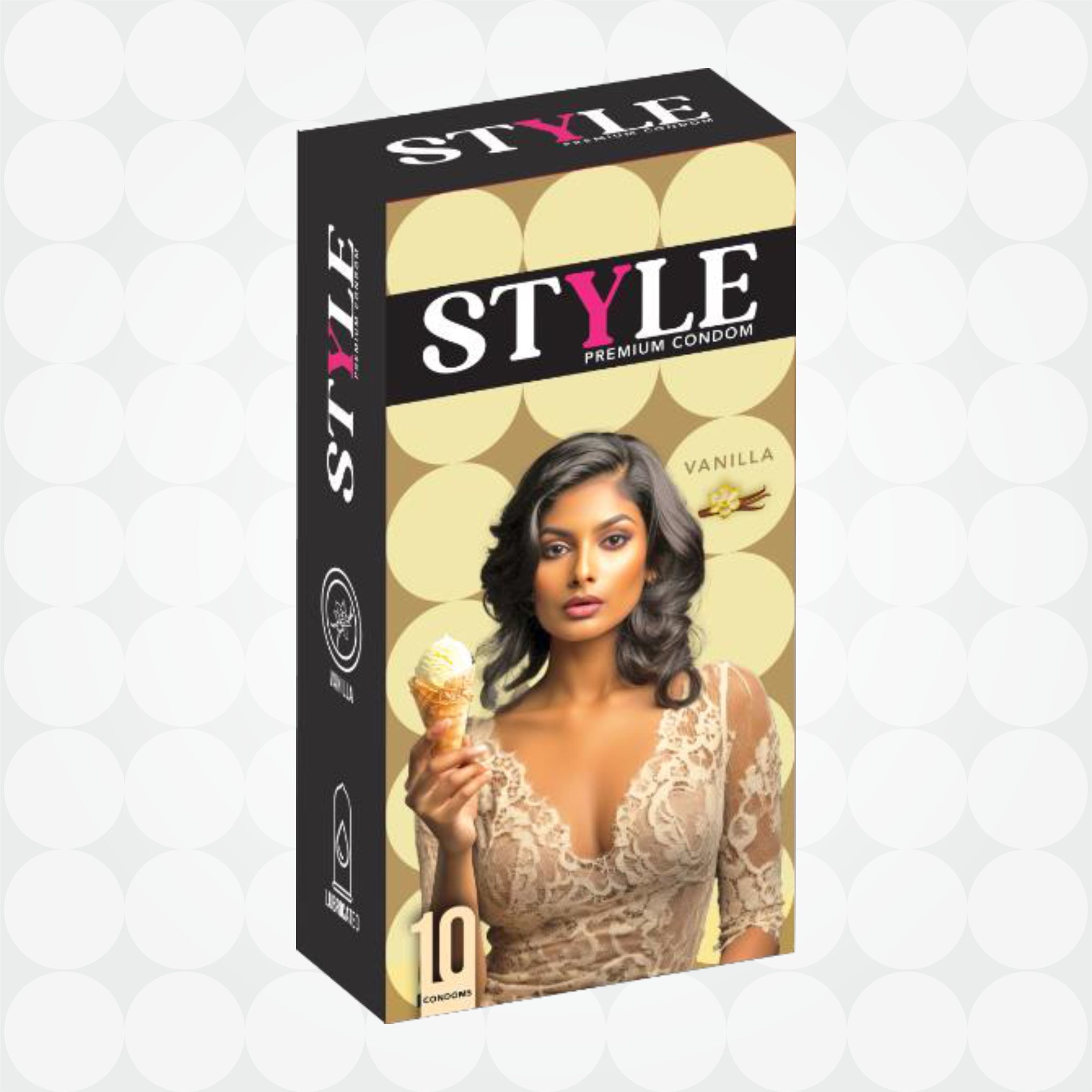style premium Vanilla Flavoured Dotted Condom-picture-22