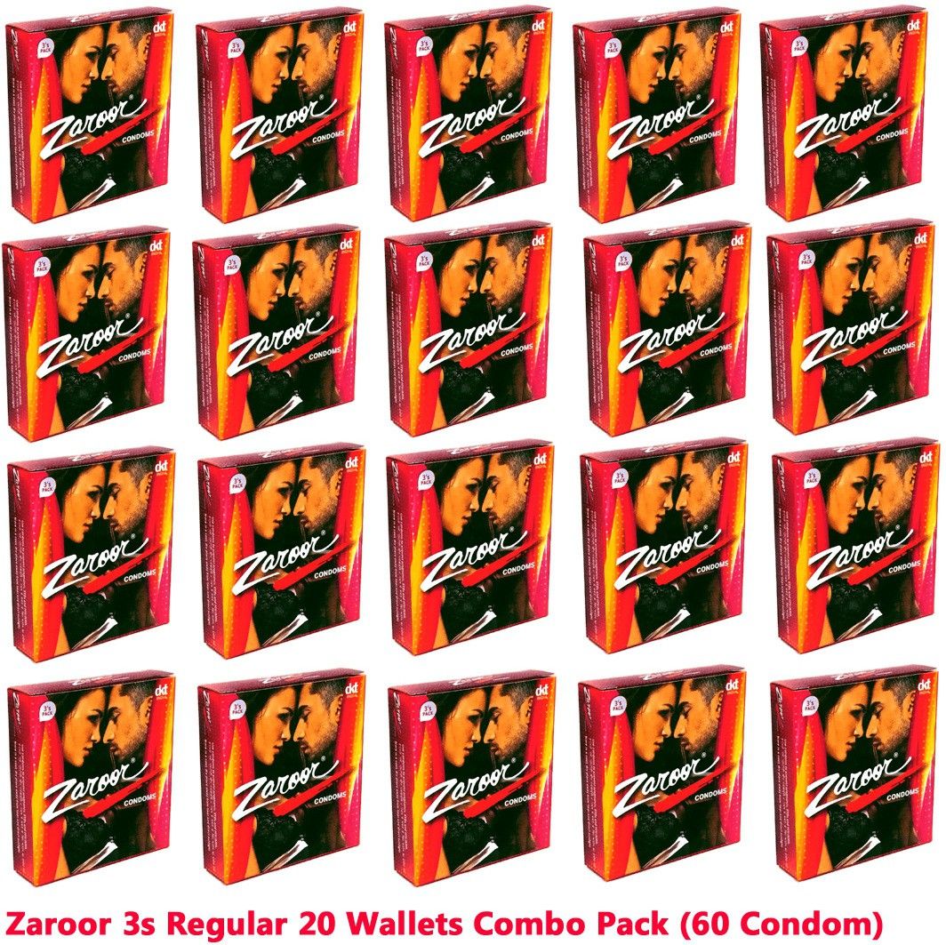 zaroor Pink Coloured Flavoured Lubricated Condom 3's Men Condom-picture-21